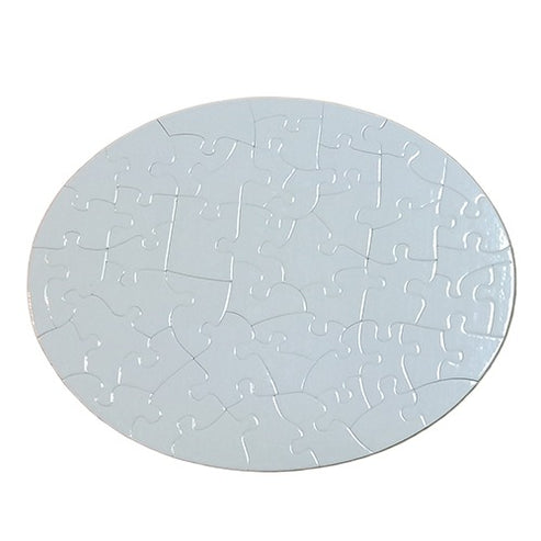 GPOS42 | Oval Shape 42 Peace Puzzle - 24 cm x 19 cm White