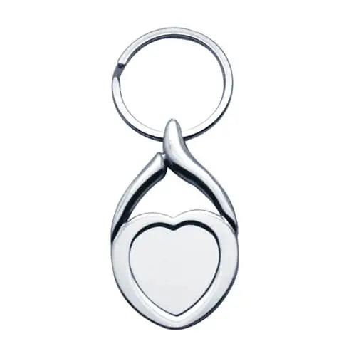 STSK8X3-2 | Sublimatable Keychain - 80x30 mm Gray