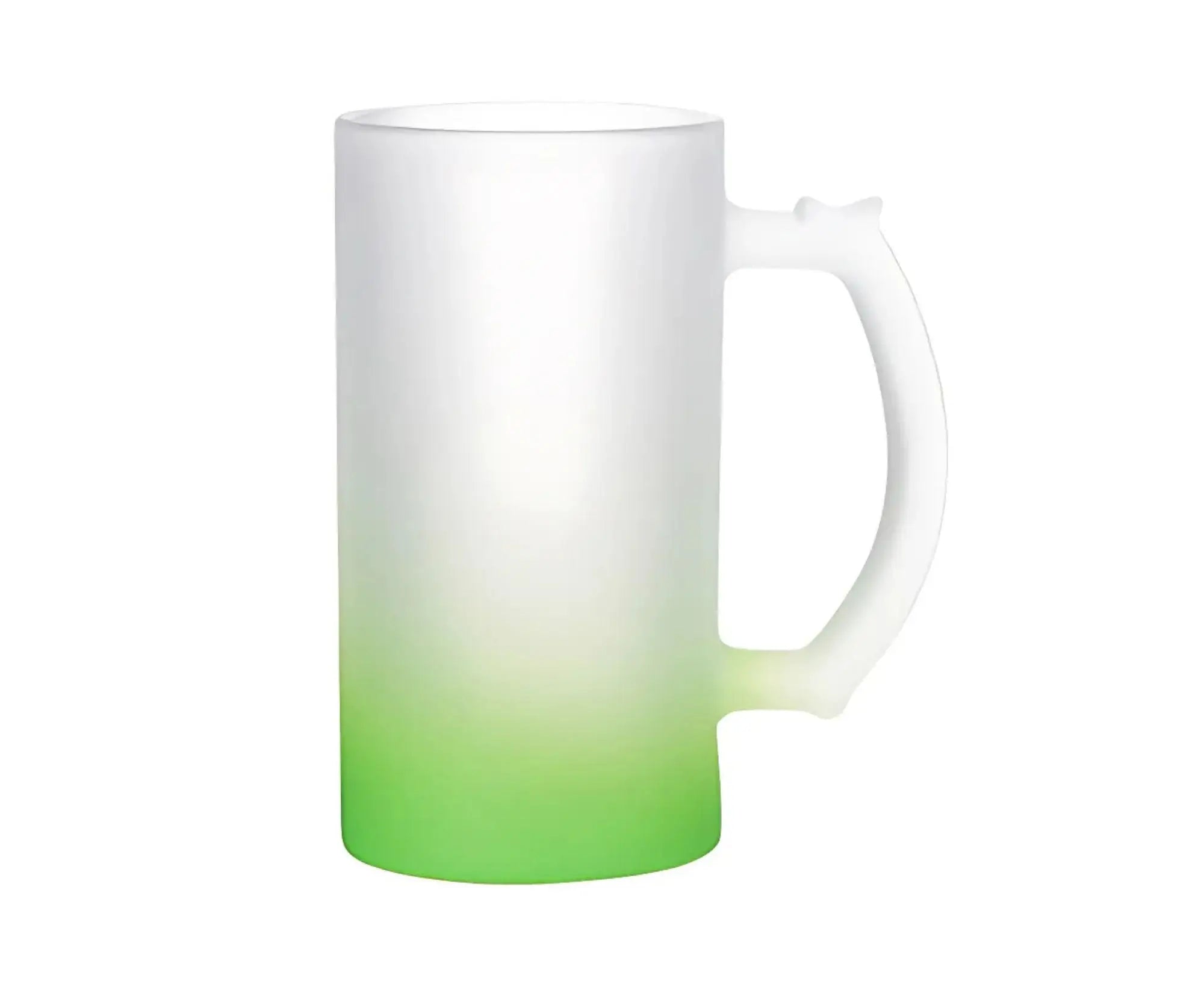 STFGBM470 | Milk Glass Frosted Gradient Beer Mug - 470 ml Green