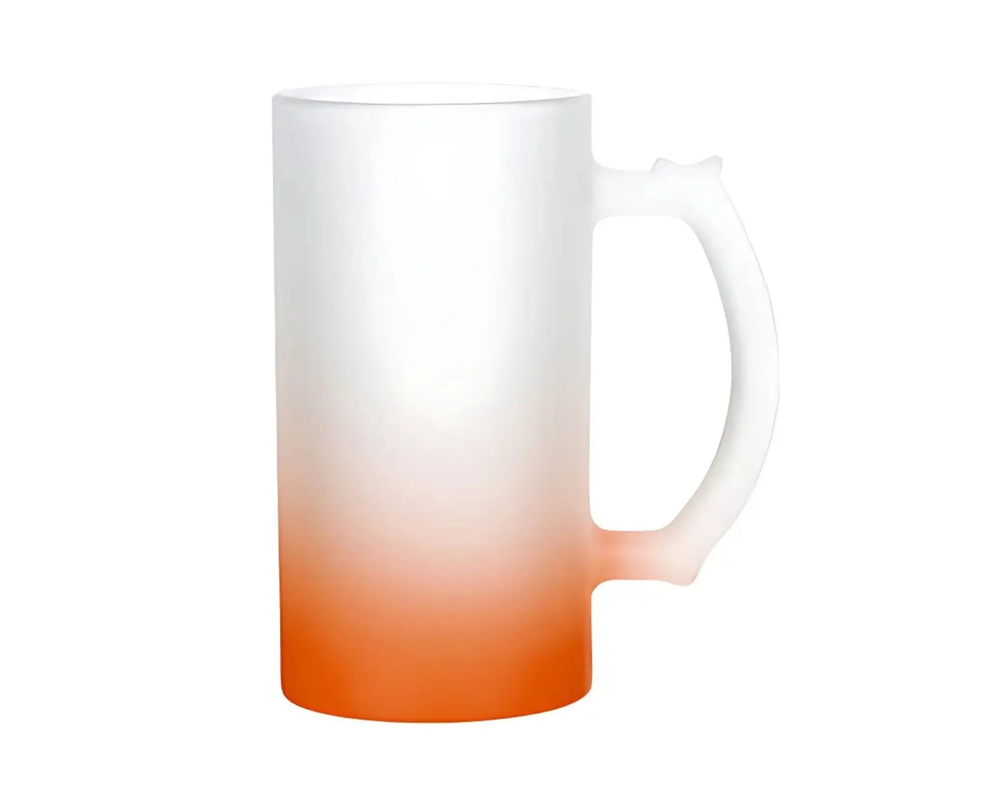 STFGBM470 | Milk Glass Frosted Gradient Beer Mug - 470 ml Orange