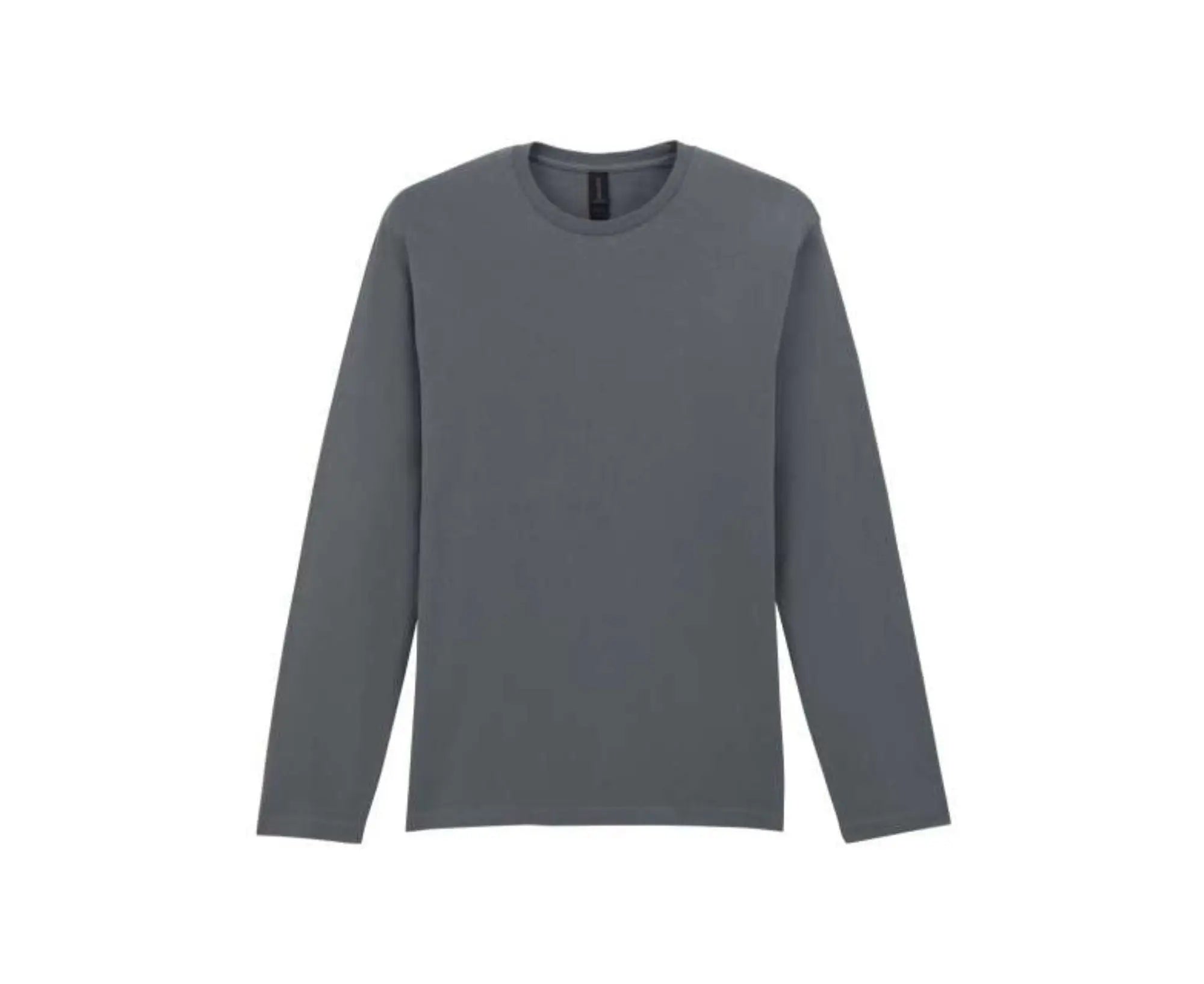 Gray long-sleeve shirt on a white background