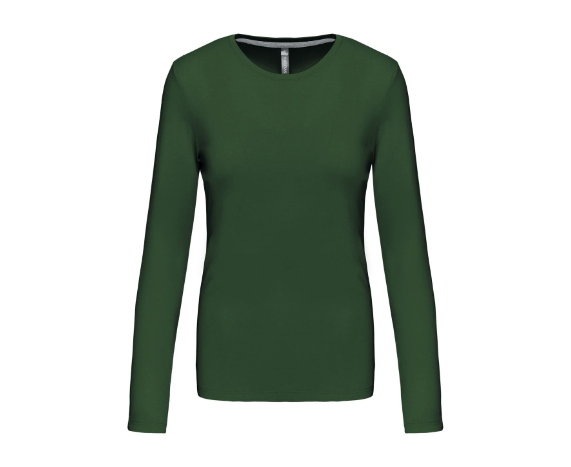 KA383 | Ladies Long Sleeve Crew Neck T-Shirt Forest Green