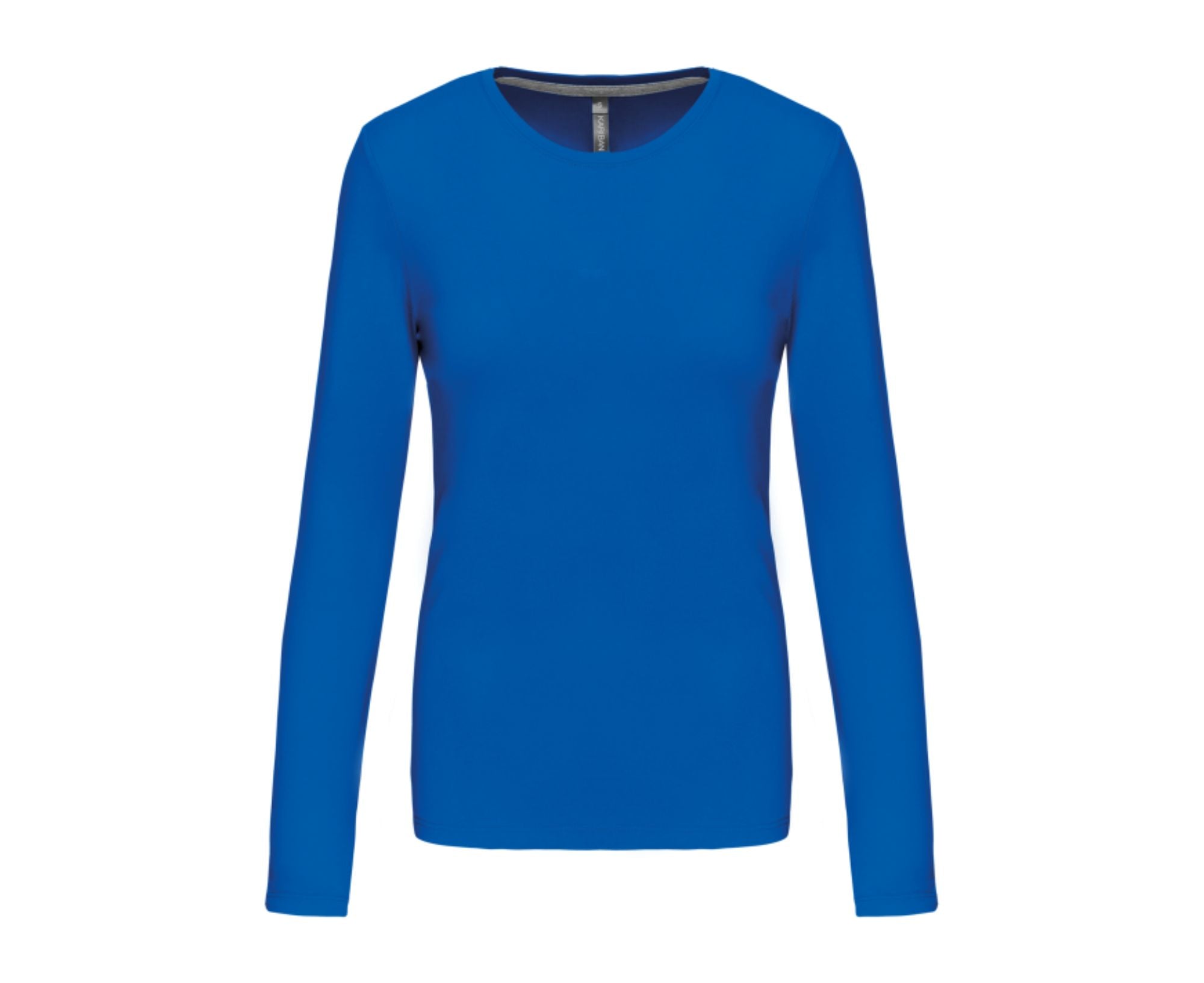 KA383 | Ladies Long Sleeve Crew Neck T-Shirt Light Royal Blue