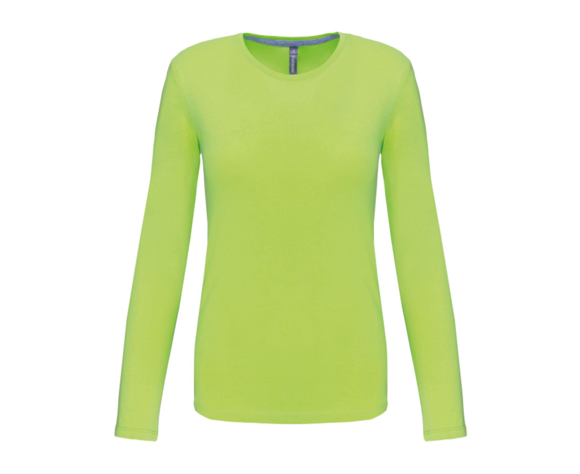 KA383 | Ladies Long Sleeve Crew Neck T-Shirt Lime