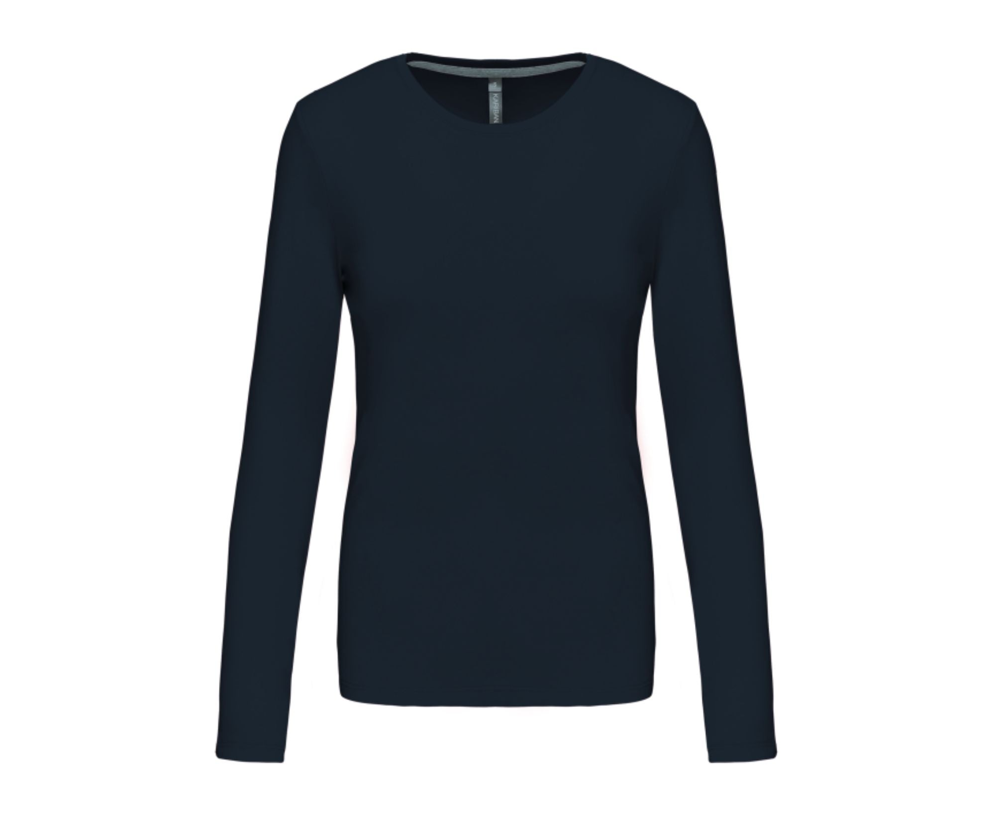 KA383 | Ladies Long Sleeve Crew Neck T-Shirt Navy