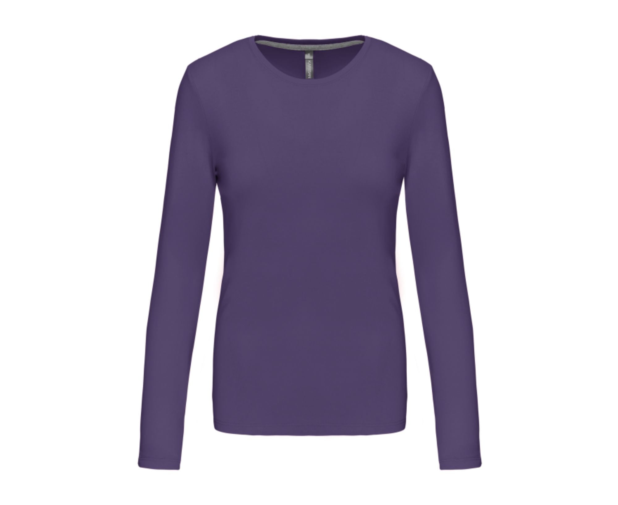 KA383 | Ladies Long Sleeve Crew Neck T-Shirt Purple