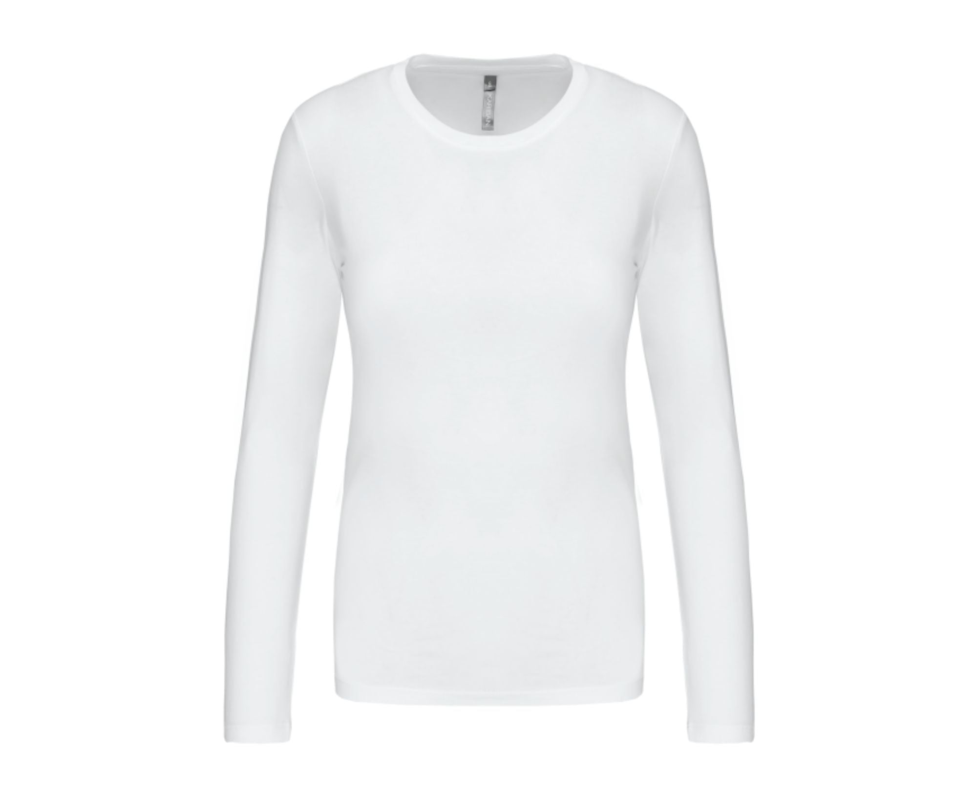 KA383 | Ladies Long Sleeve Crew Neck T-Shirt White