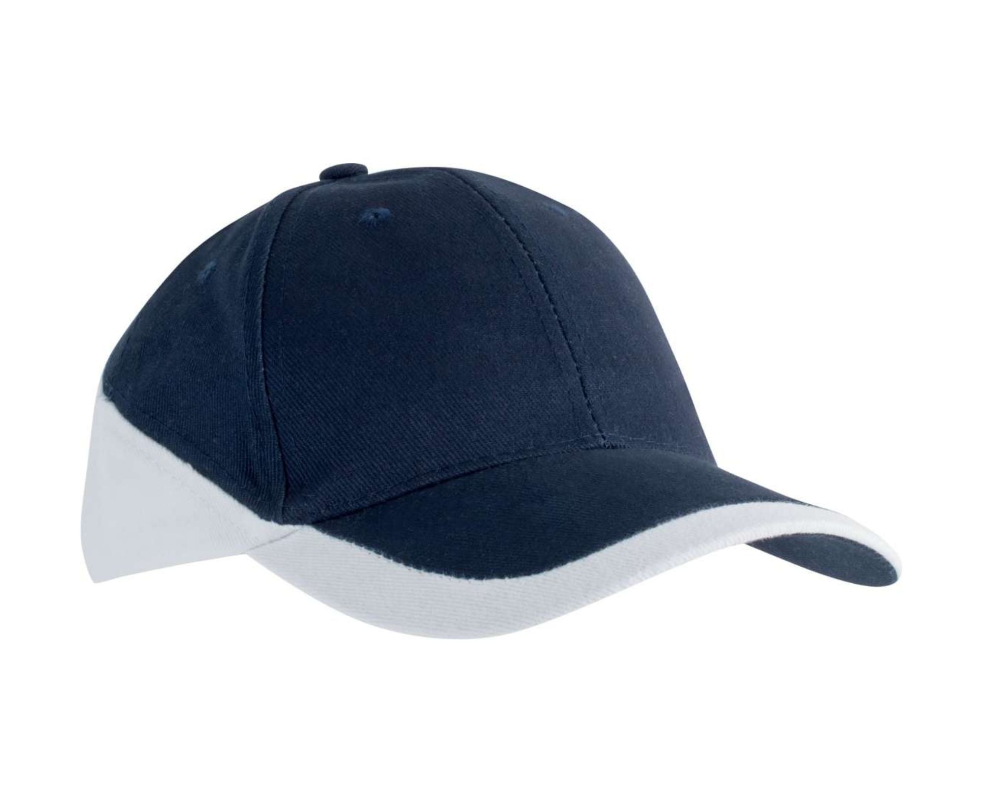 KP045 | 6 Panel 2-Tone Racing Cap Navy | White