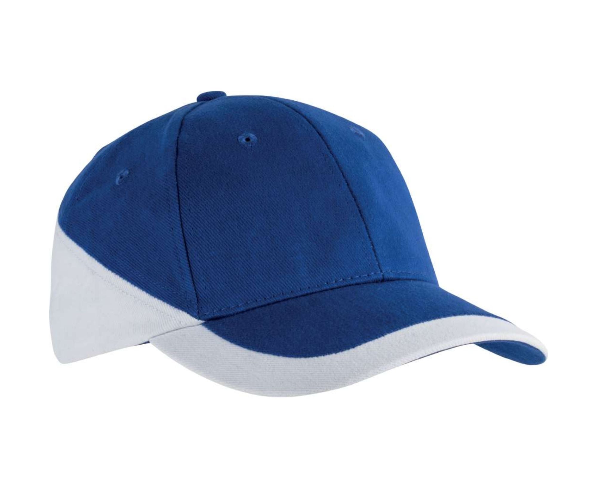 KP045 | 6 Panel 2-Tone Racing Cap Royal Blue | White