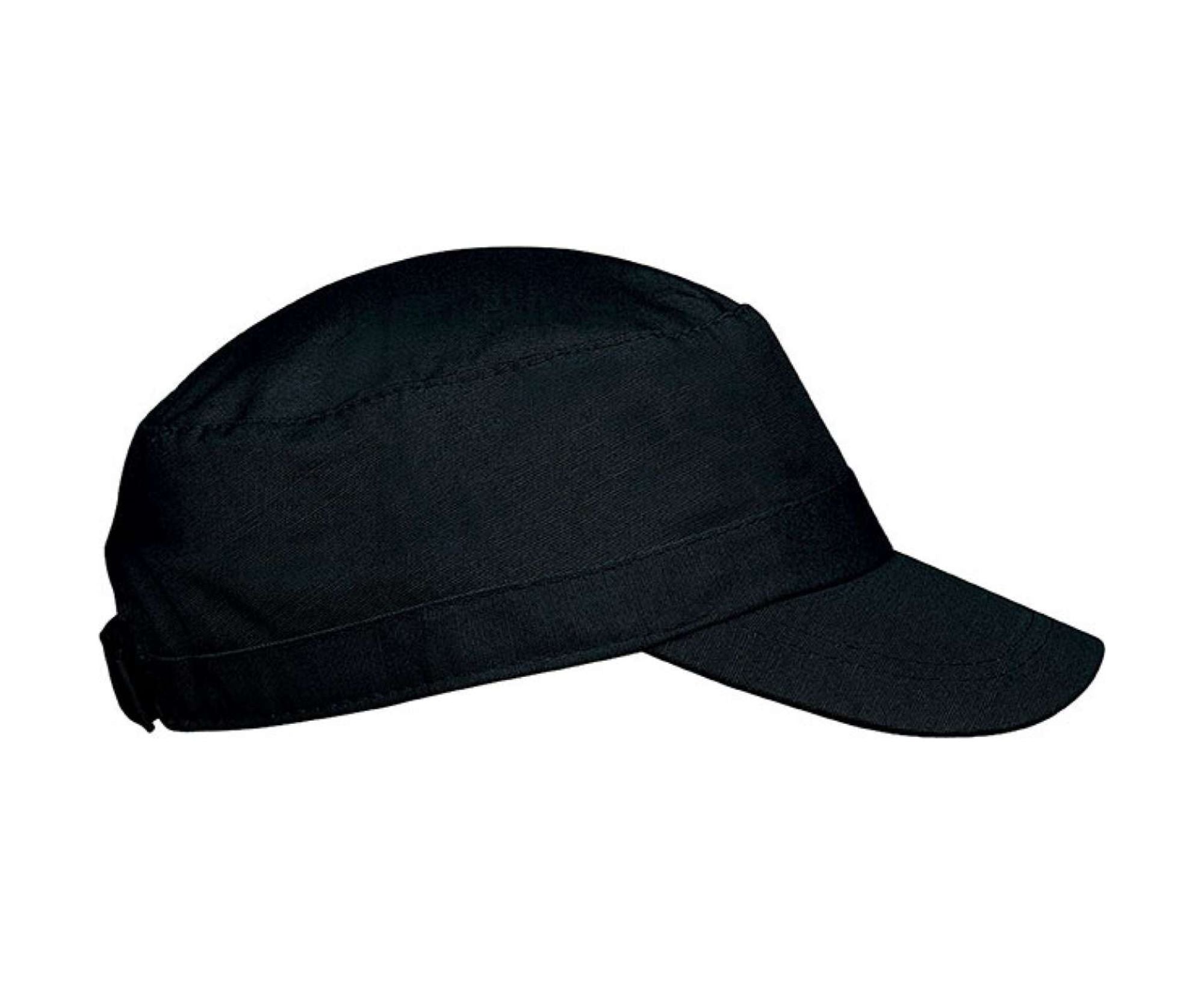 KP050 | 3 Panels Cuba Cap Black