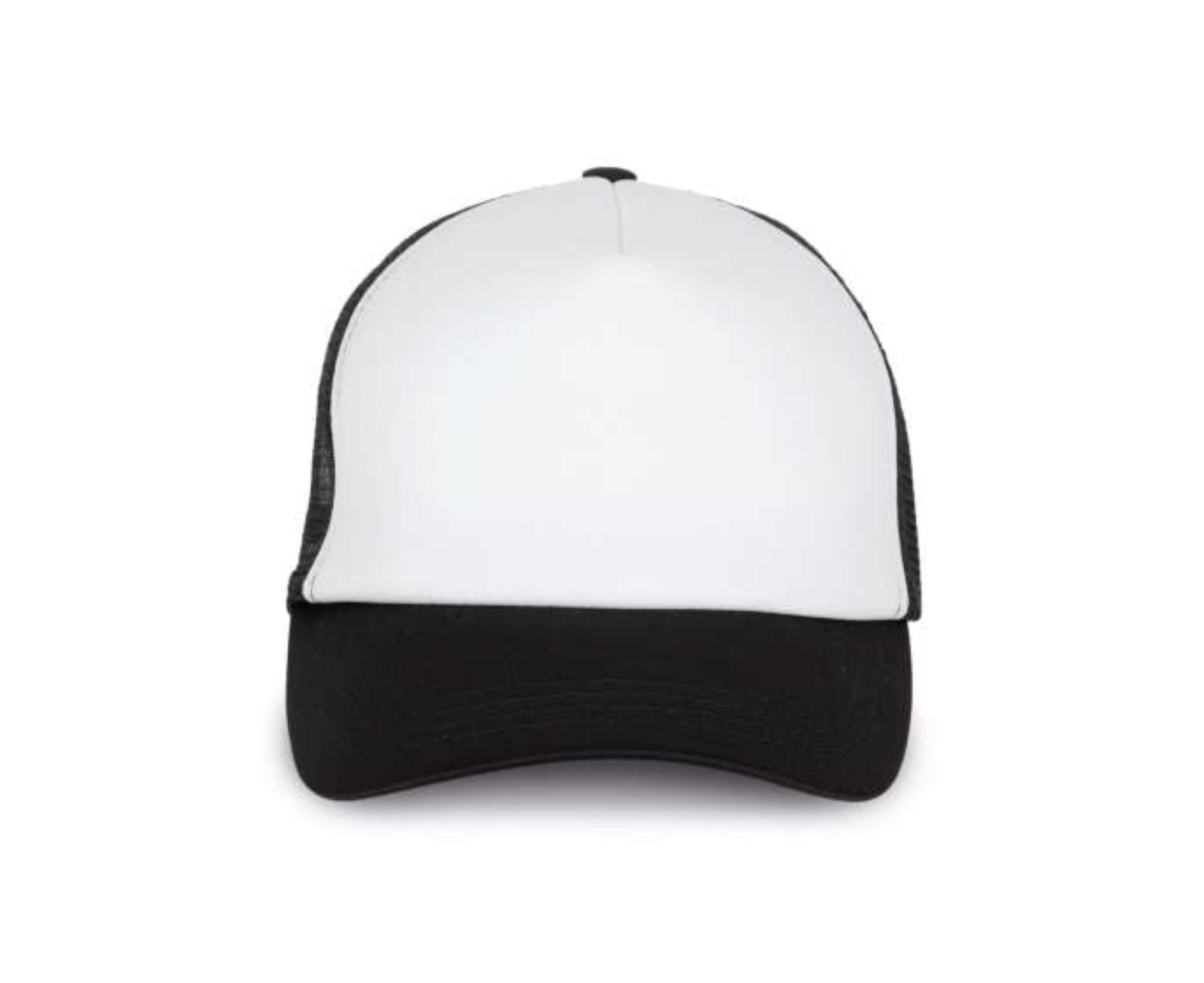 KP111 | 5 Panels Trucker Mesh Cap White | Black