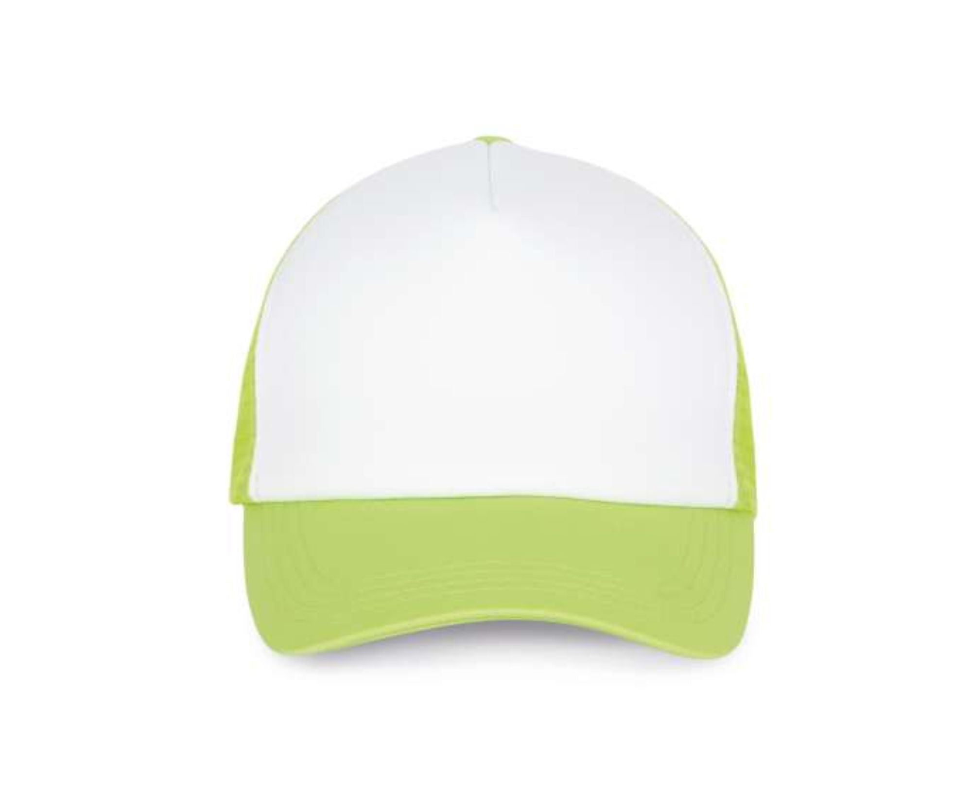 KP111 | 5 Panels Trucker Mesh Cap Lime | White