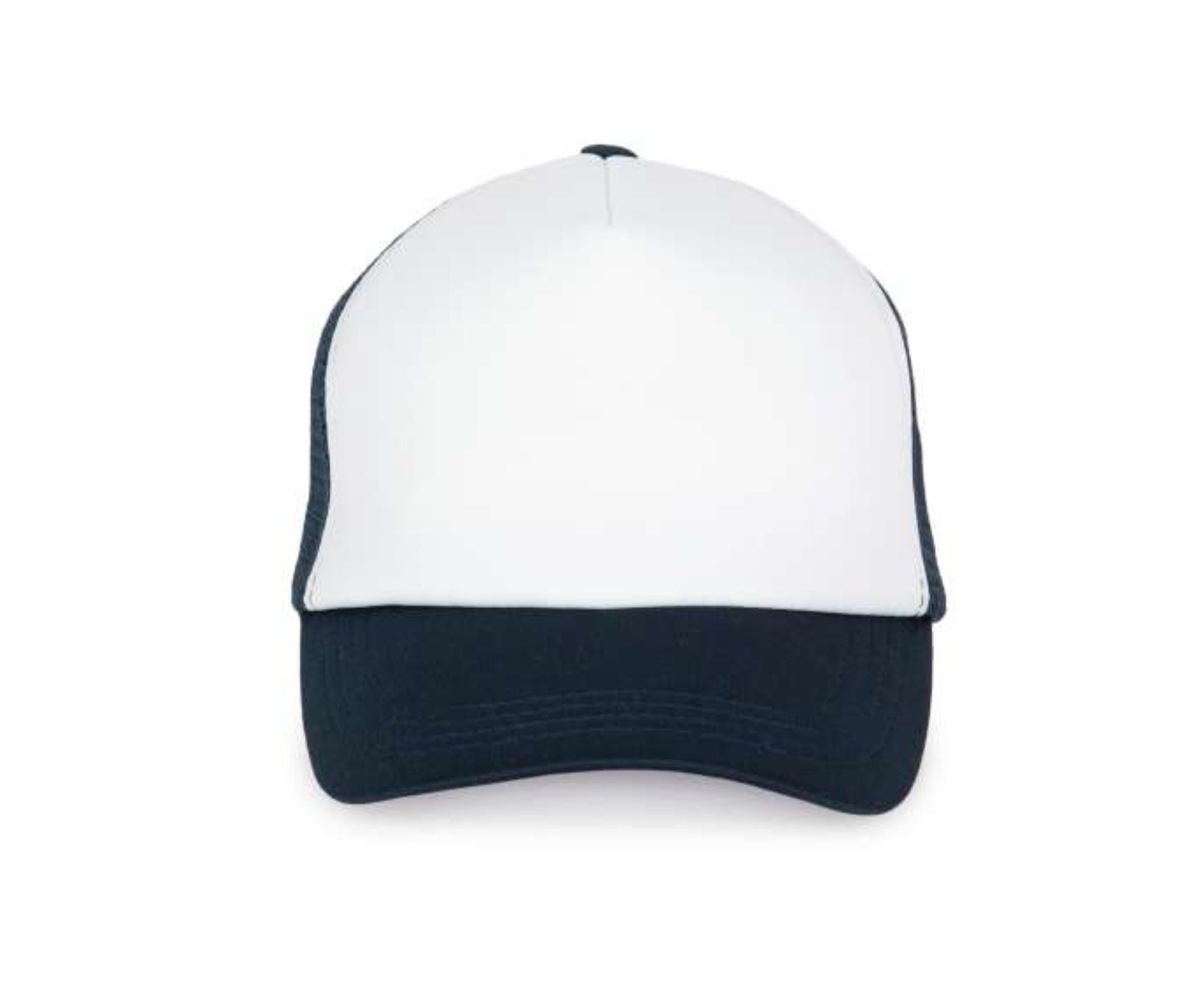 KP111 | 5 Panels Trucker Mesh Cap White | Navy