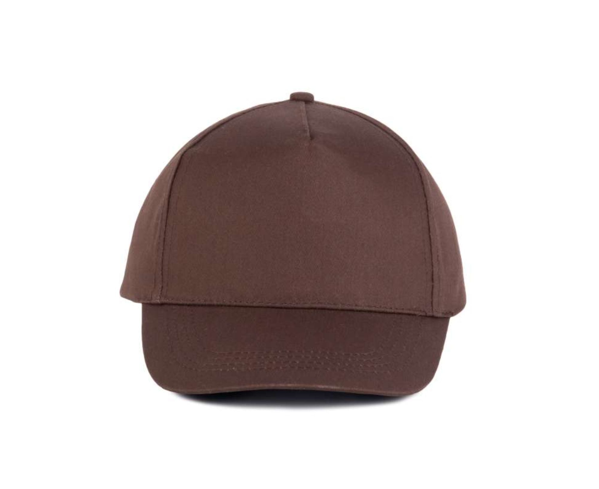 KP116 | 5 Panels Cotton Cap Chocolate