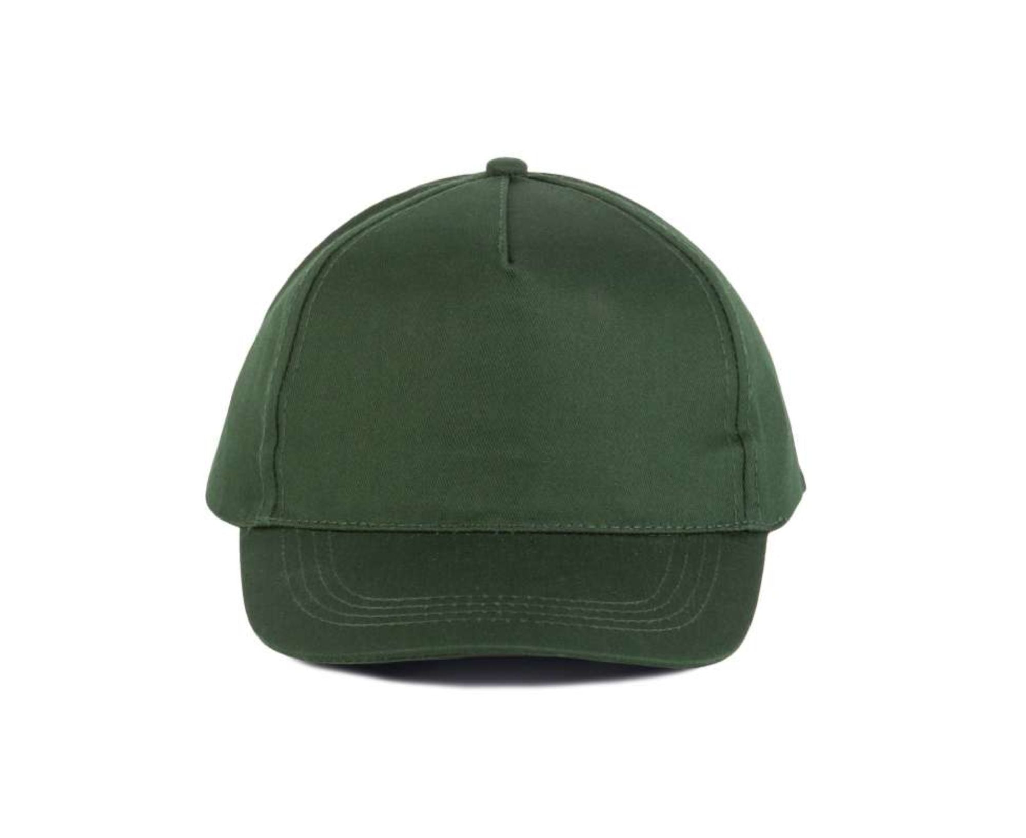 KP116 | 5 Panels Cotton Cap Forest Green