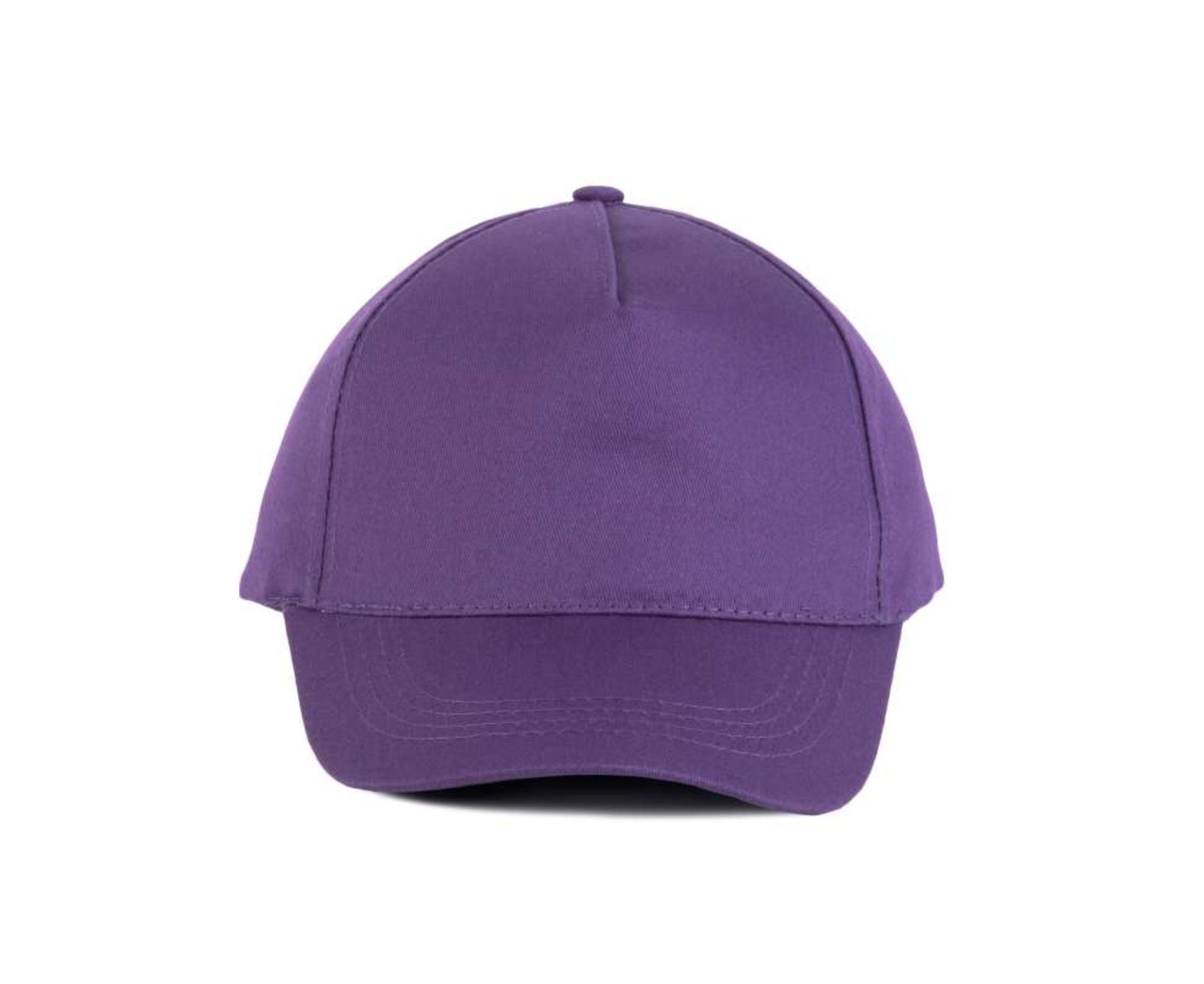 KP116 | 5 Panels Cotton Cap Purple