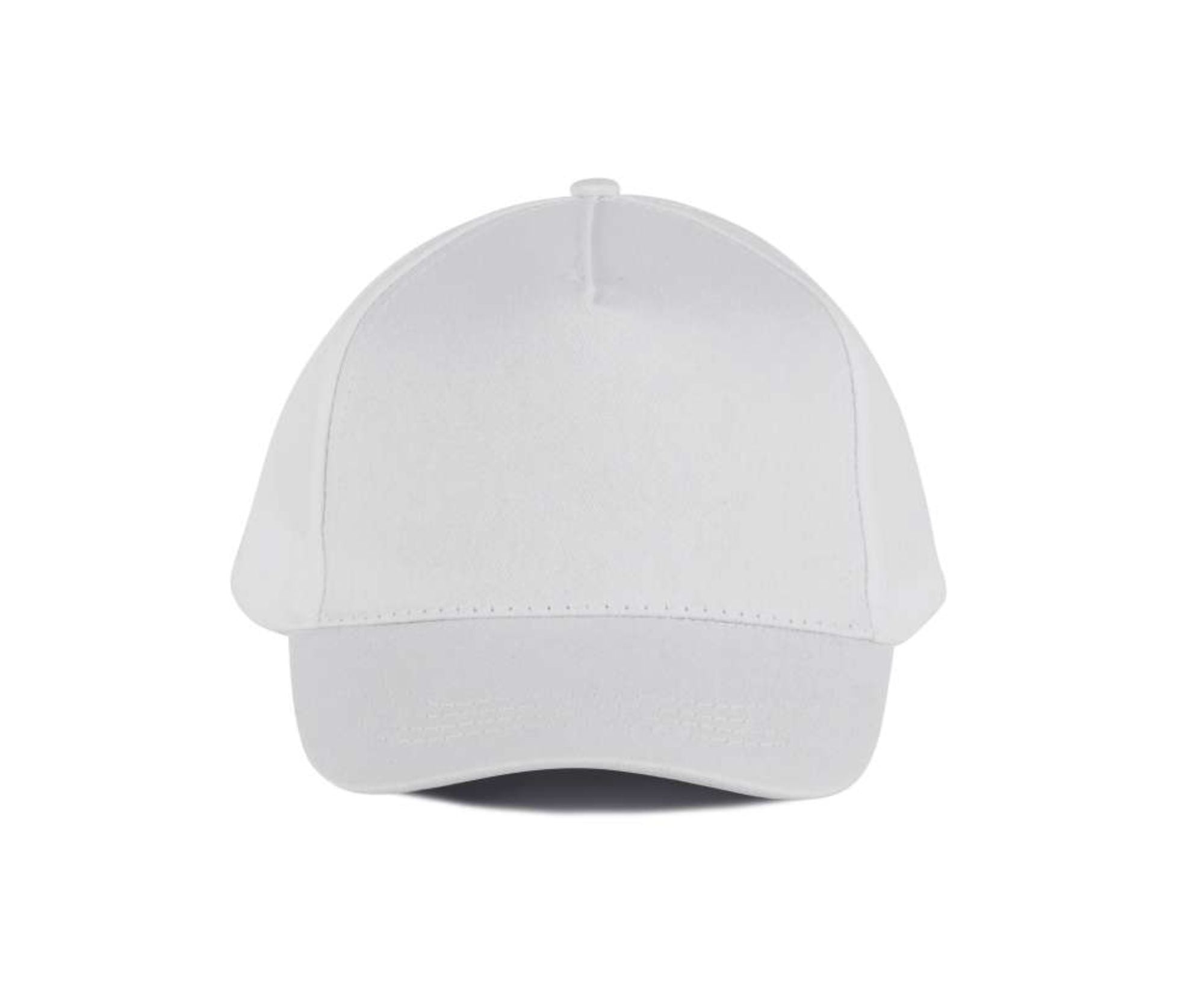 KP116 | 5 Panels Cotton Cap White