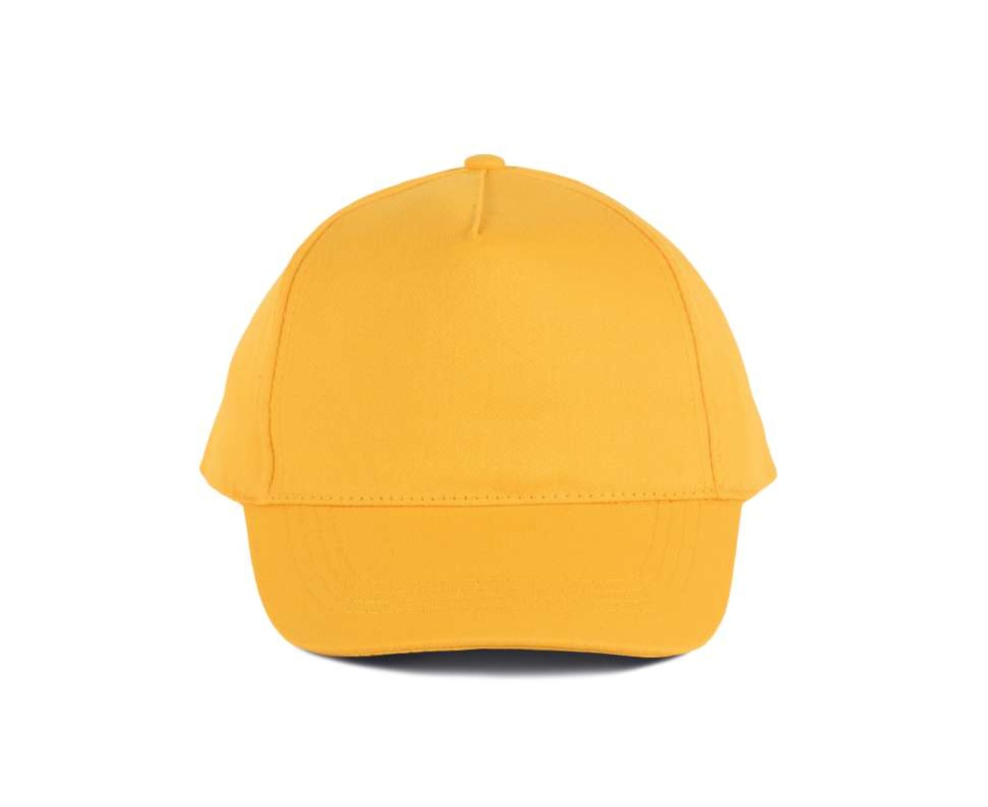 KP116 | 5 Panels Cotton Cap Yellow