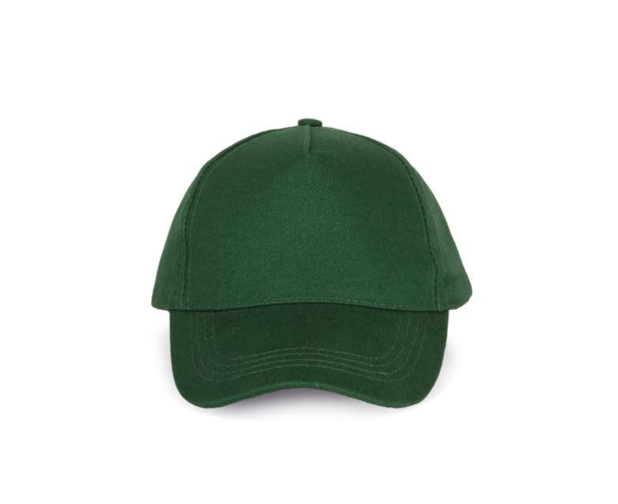 KP162 | 5 Panels Heavy Cotton Cap Forest Green