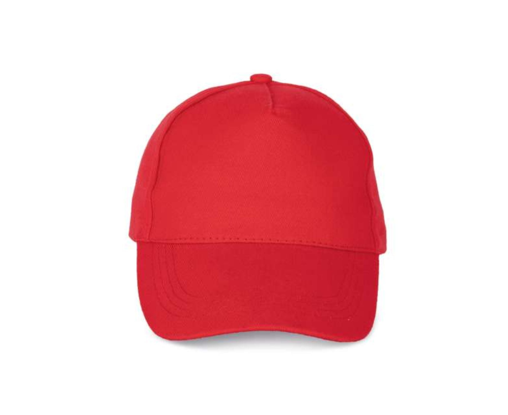 KP162 | 5 Panels Heavy Cotton Cap Red