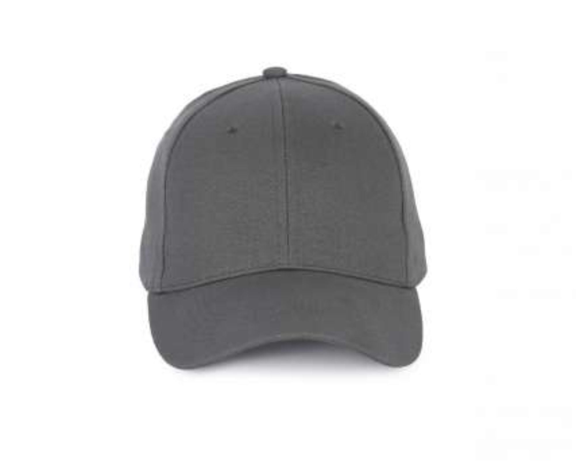 KP188 | 6 Panels Cotton Cap Dark Grey