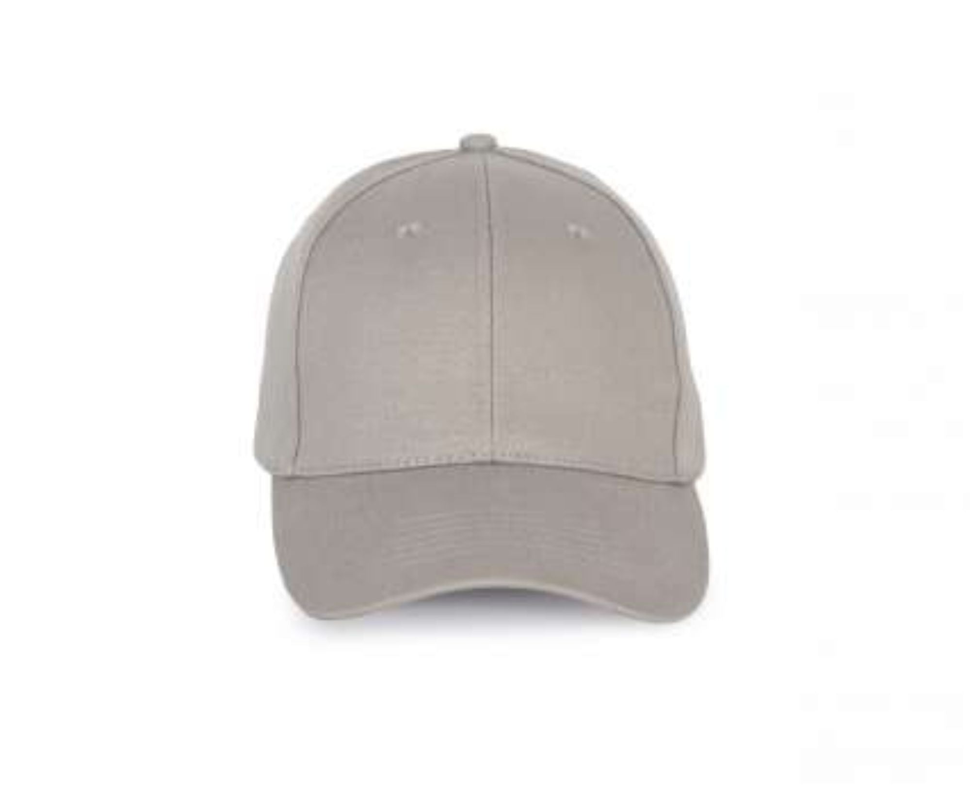 KP188 | 6 Panels Cotton Cap Light Grey