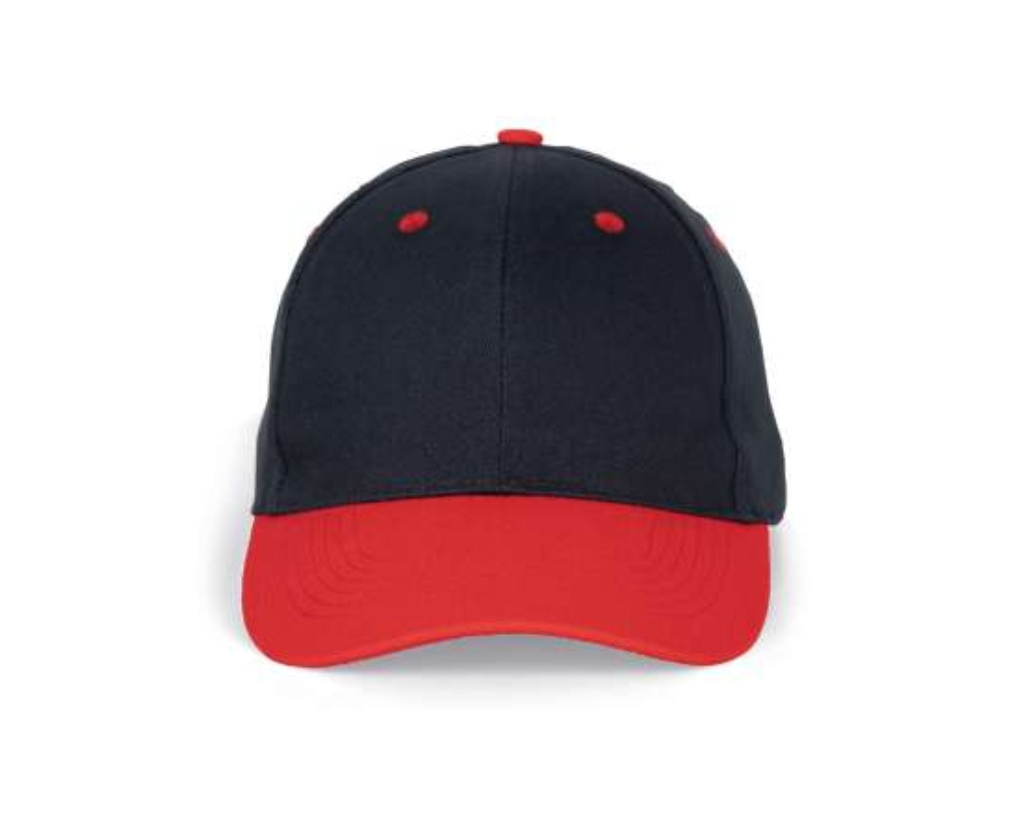 KP188 | 6 Panels Cotton Cap Navy | Red
