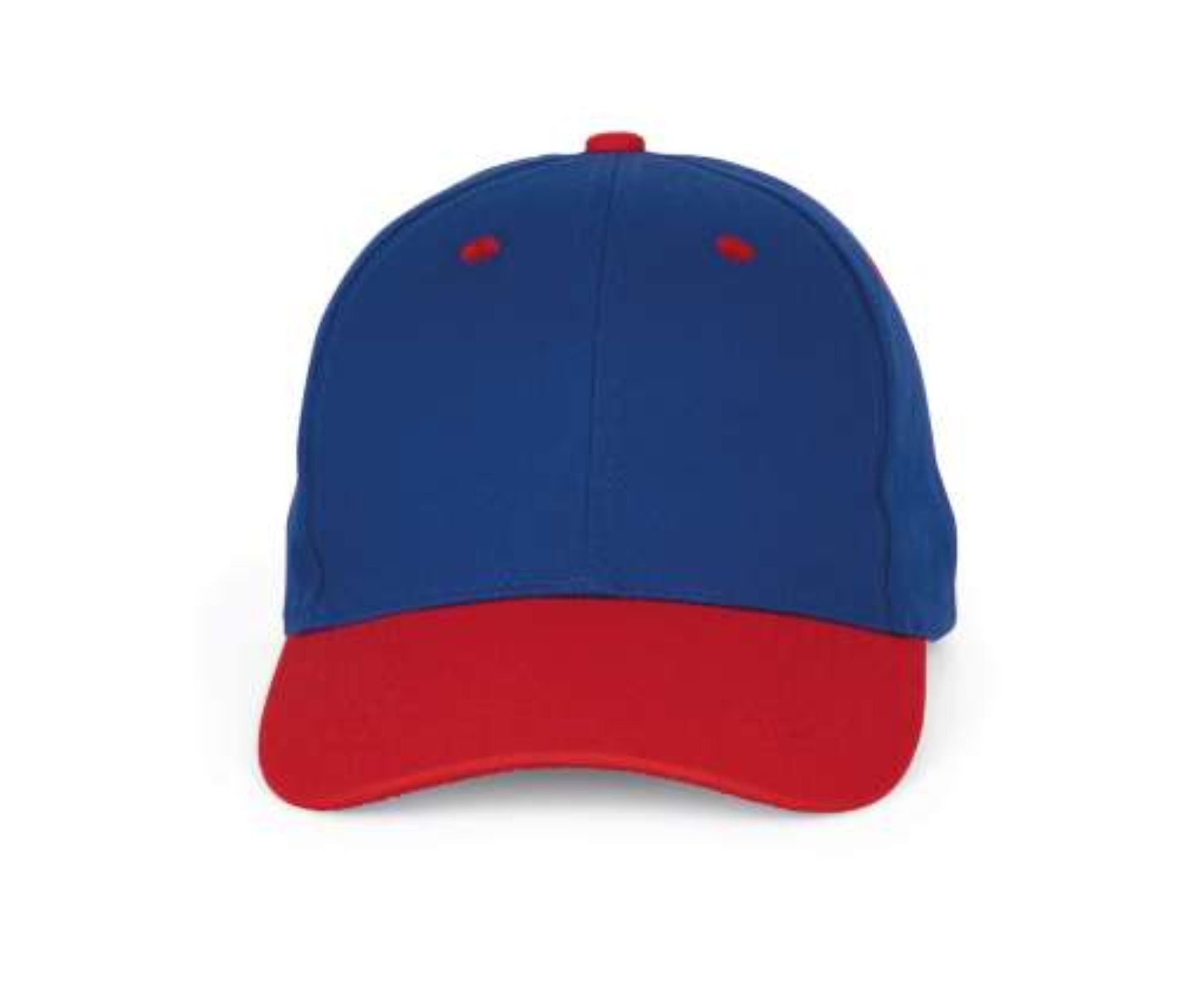 KP188 | 6 Panels Cotton Cap Royal Blue | Red