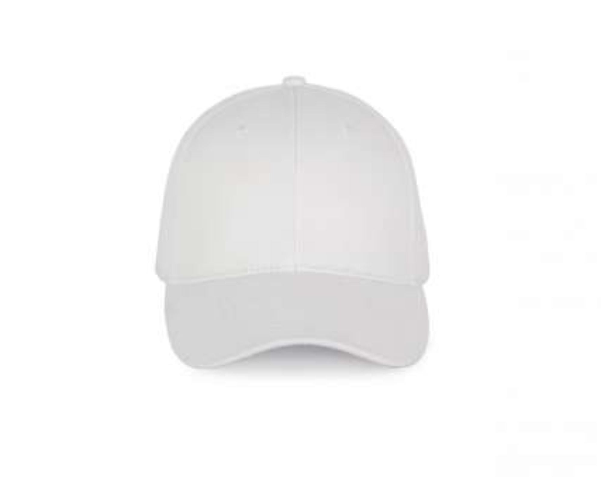 KP188 | 6 Panels Cotton Cap White