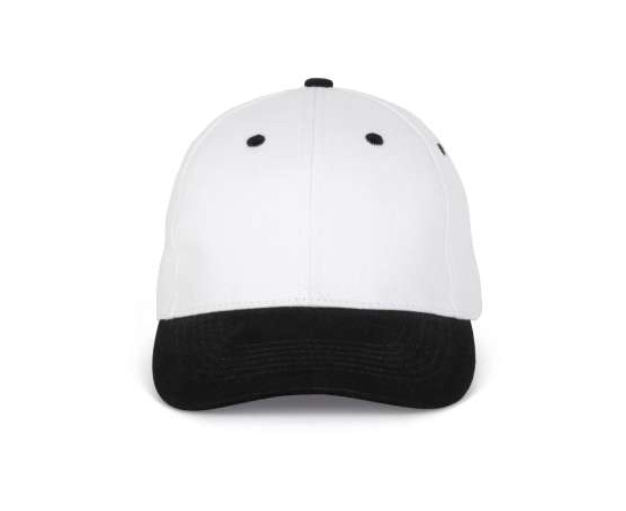 KP188 | 6 Panels Cotton Cap White | Black
