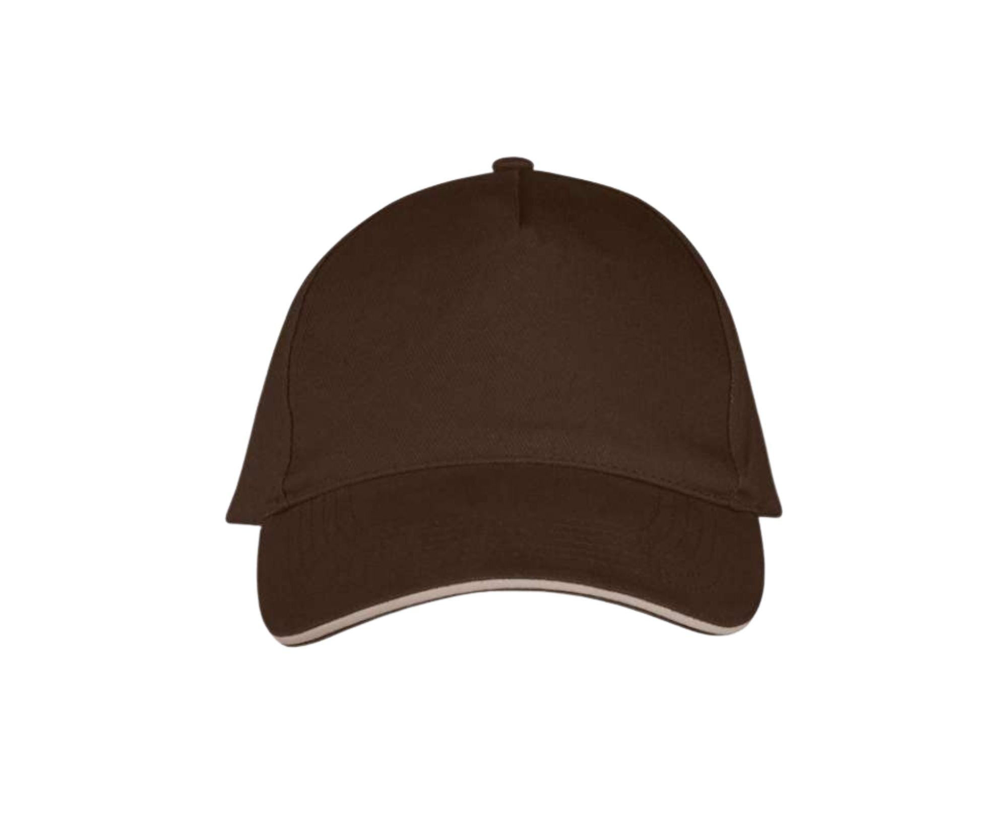 SO00594 | 5 Panel Long Beach Cap Chocolate | Beige
