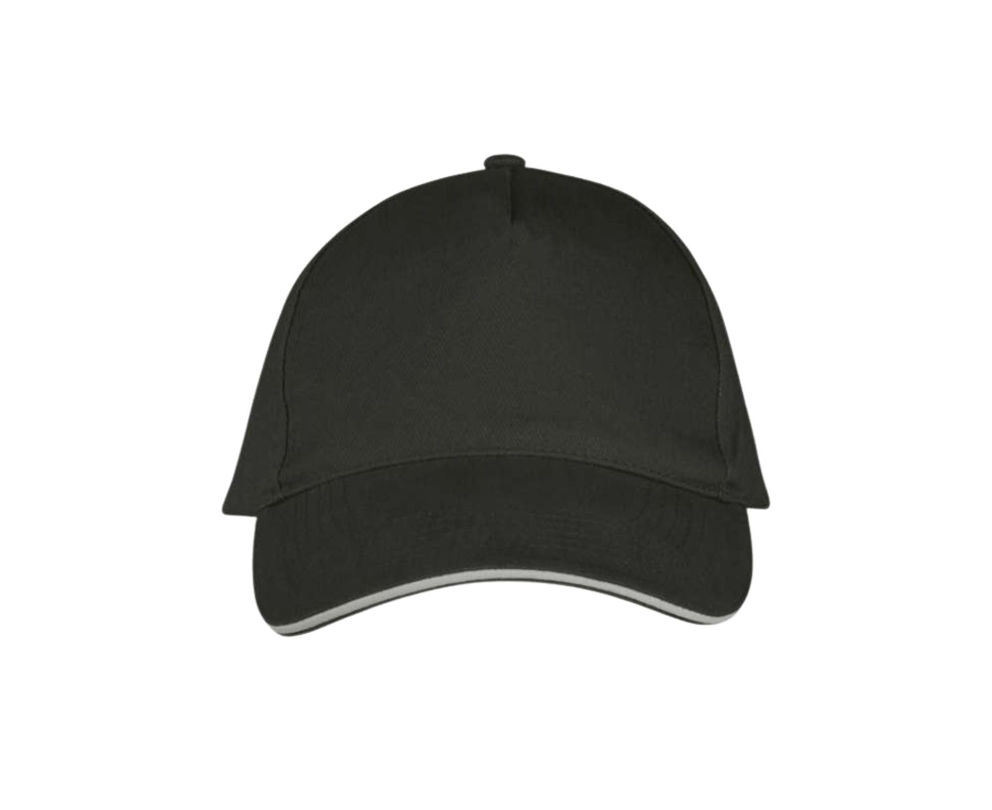 SO00594 | 5 Panel Long Beach Cap Dark Grey | Light Grey