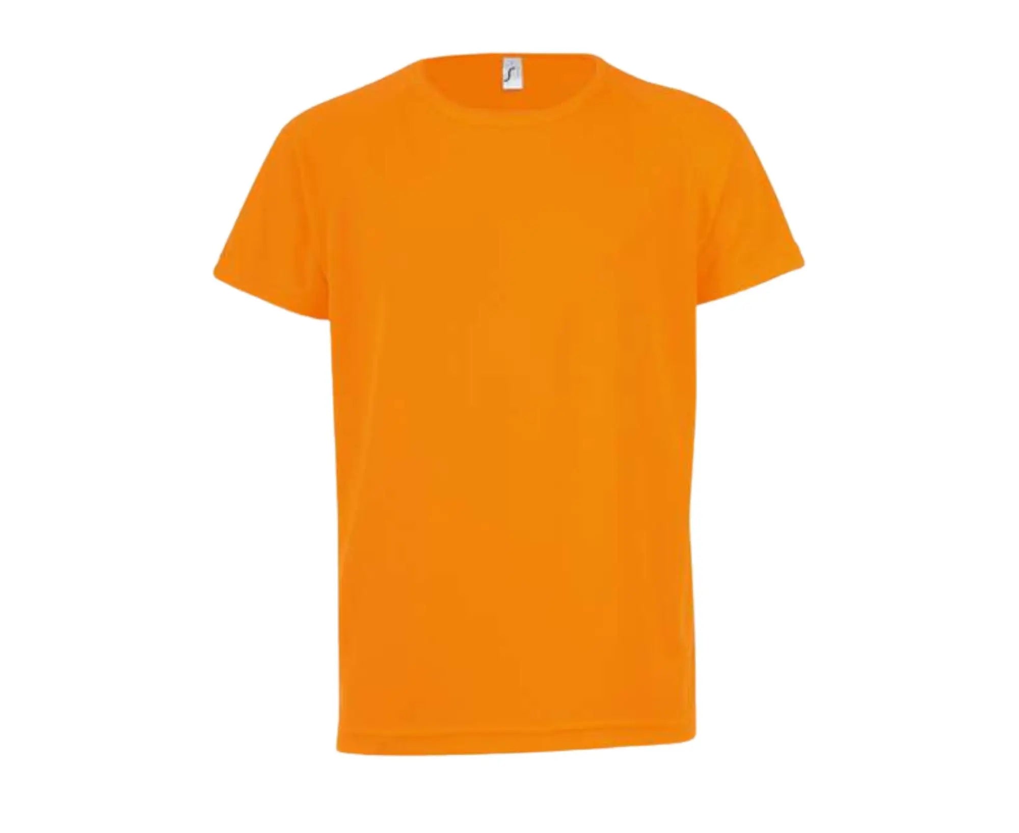 SO01166 | Sporty Kid's Raglan-Sleeved T-Shirt Neon Orange