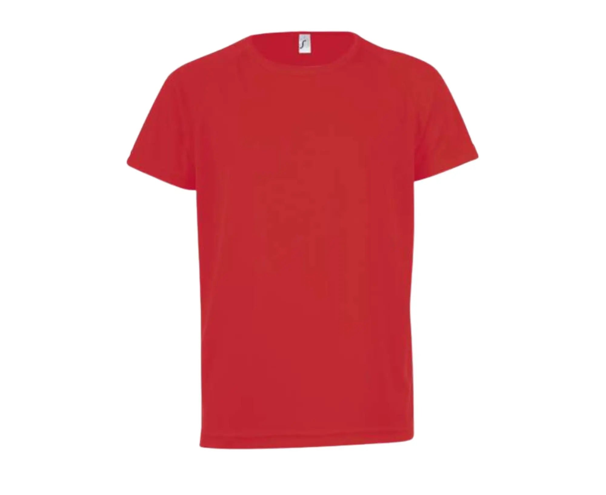 SO01166 | Sporty Kid's Raglan-Sleeved T-Shirt Red