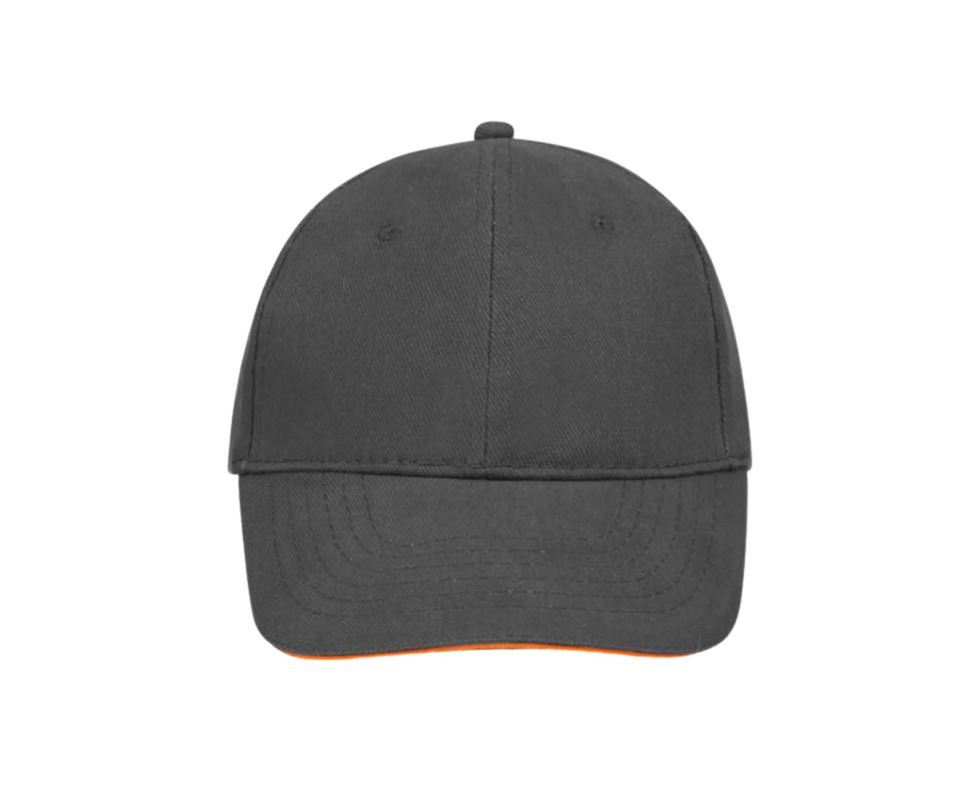 SO88100 | 6 Panel Buffalo Cap Dark Grey | Orange