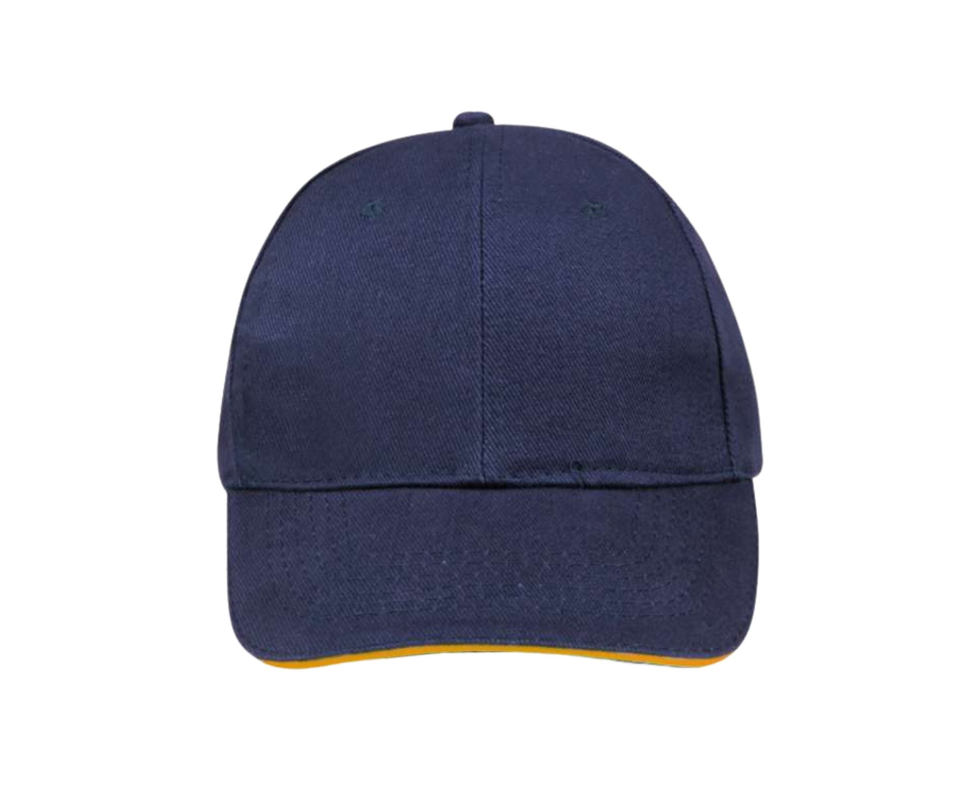 SO88100 | 6 Panel Buffalo Cap French Navy | Neon Orange