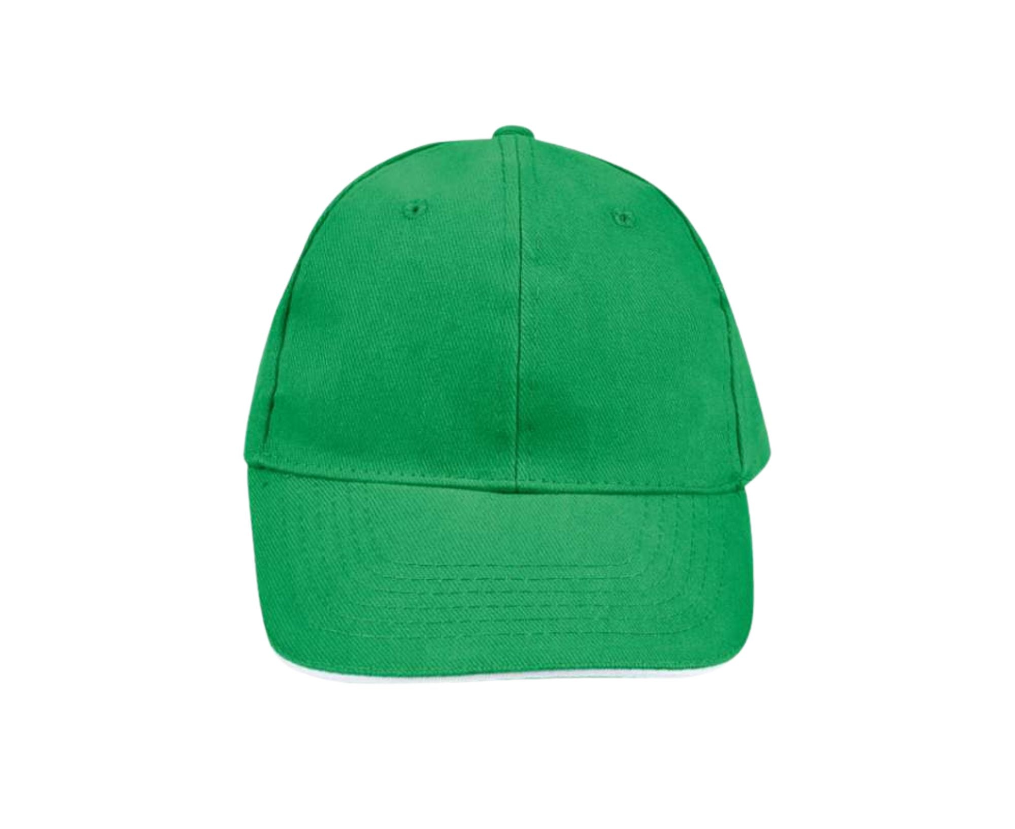 SO88100 | 6 Panel Buffalo Cap Kelly Green | White