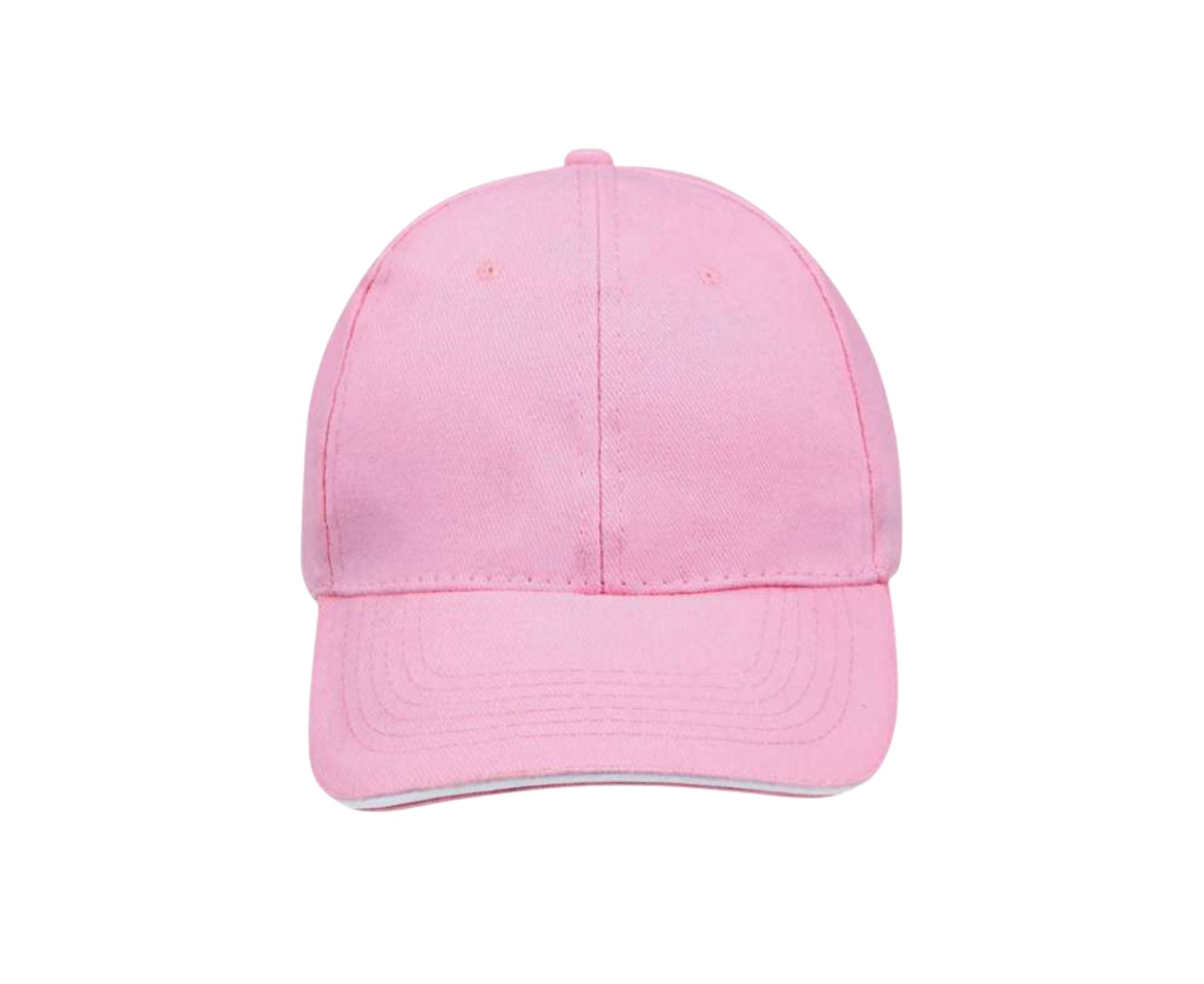 SO88100 | 6 Panel Buffalo Cap Pink | White