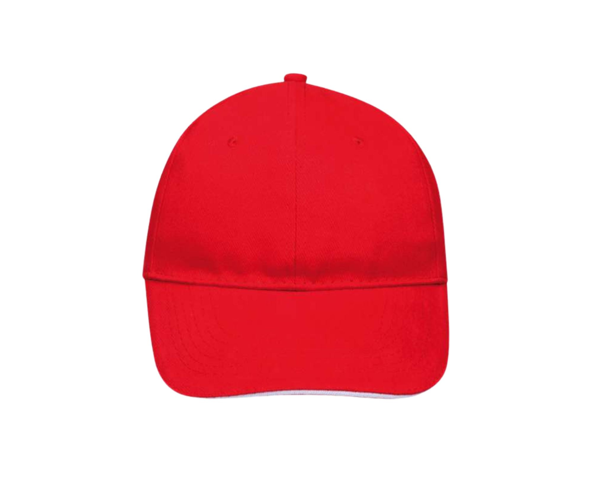 SO88100 | 6 Panel Buffalo Cap Red | White