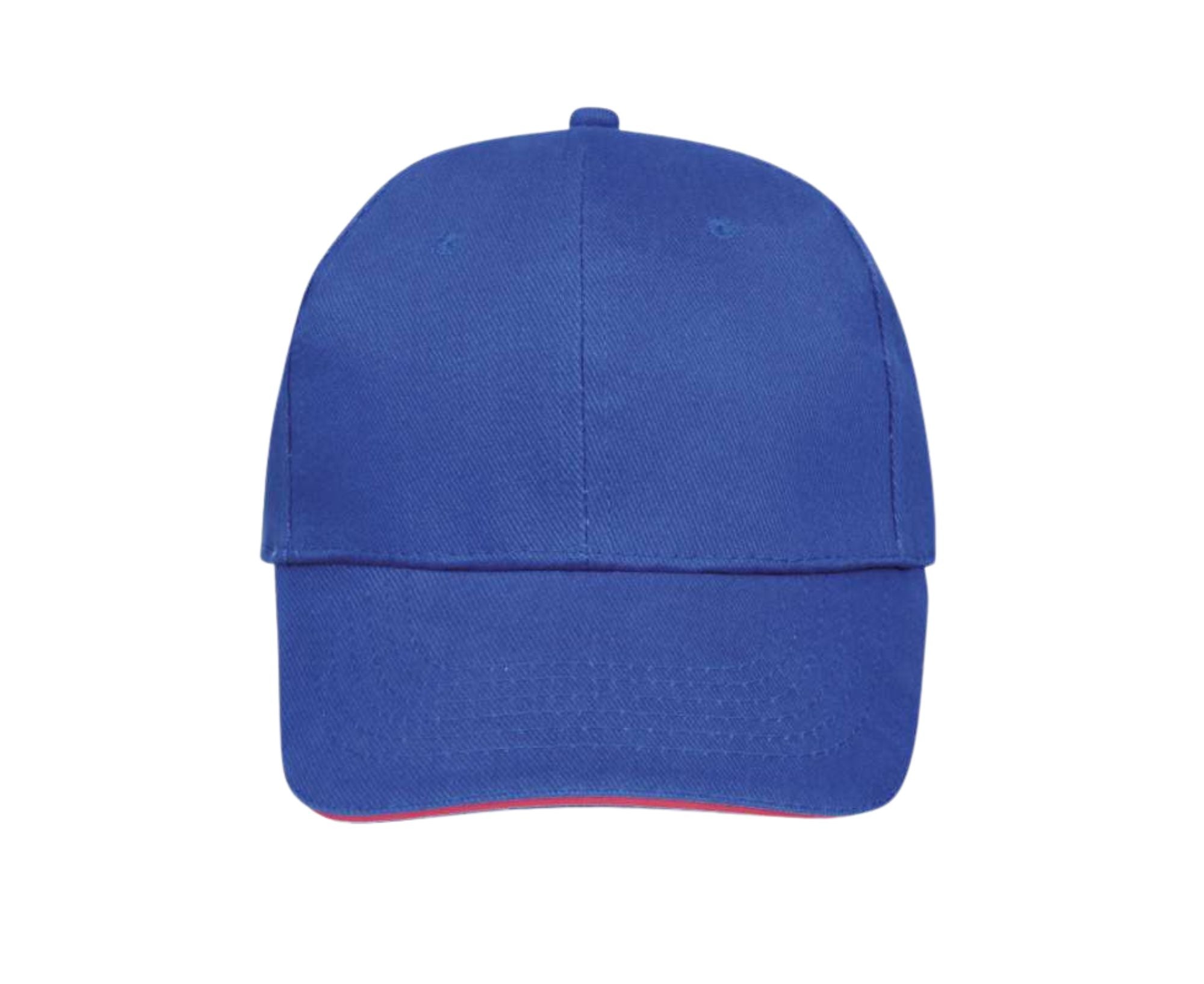 SO88100 | 6 Panel Buffalo Cap Royal Blue | Neon Coral