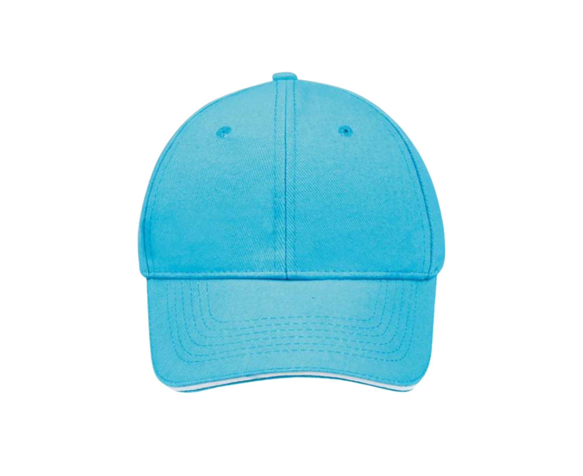 SO88100 | 6 Panel Buffalo Cap Turquoise | White