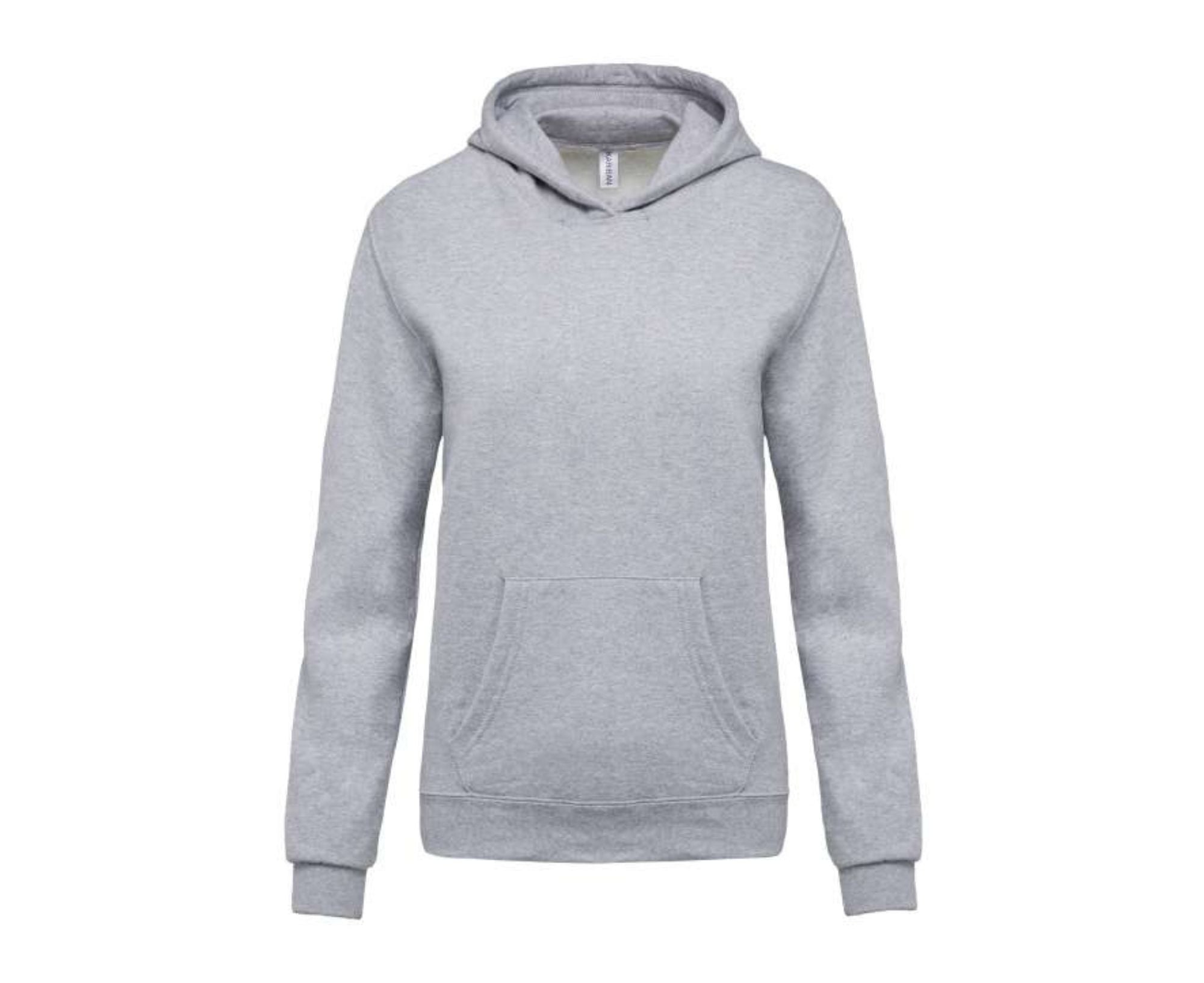 KA477 | Kid's Hooded Sweatshirt Oxford Grey