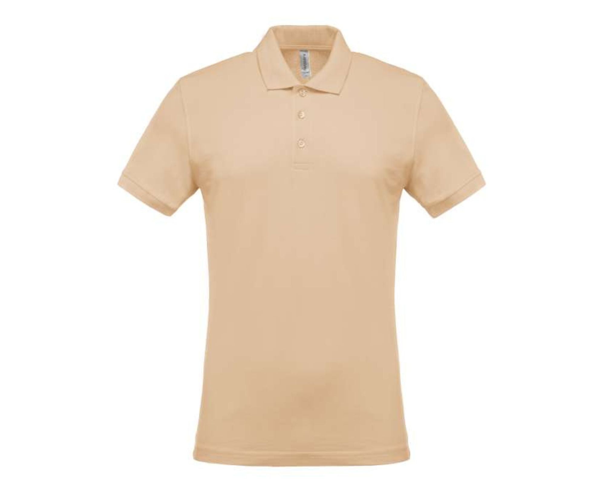 KA254 | Men's Short-Sleeved Piqué Polo Shirt Light Sand