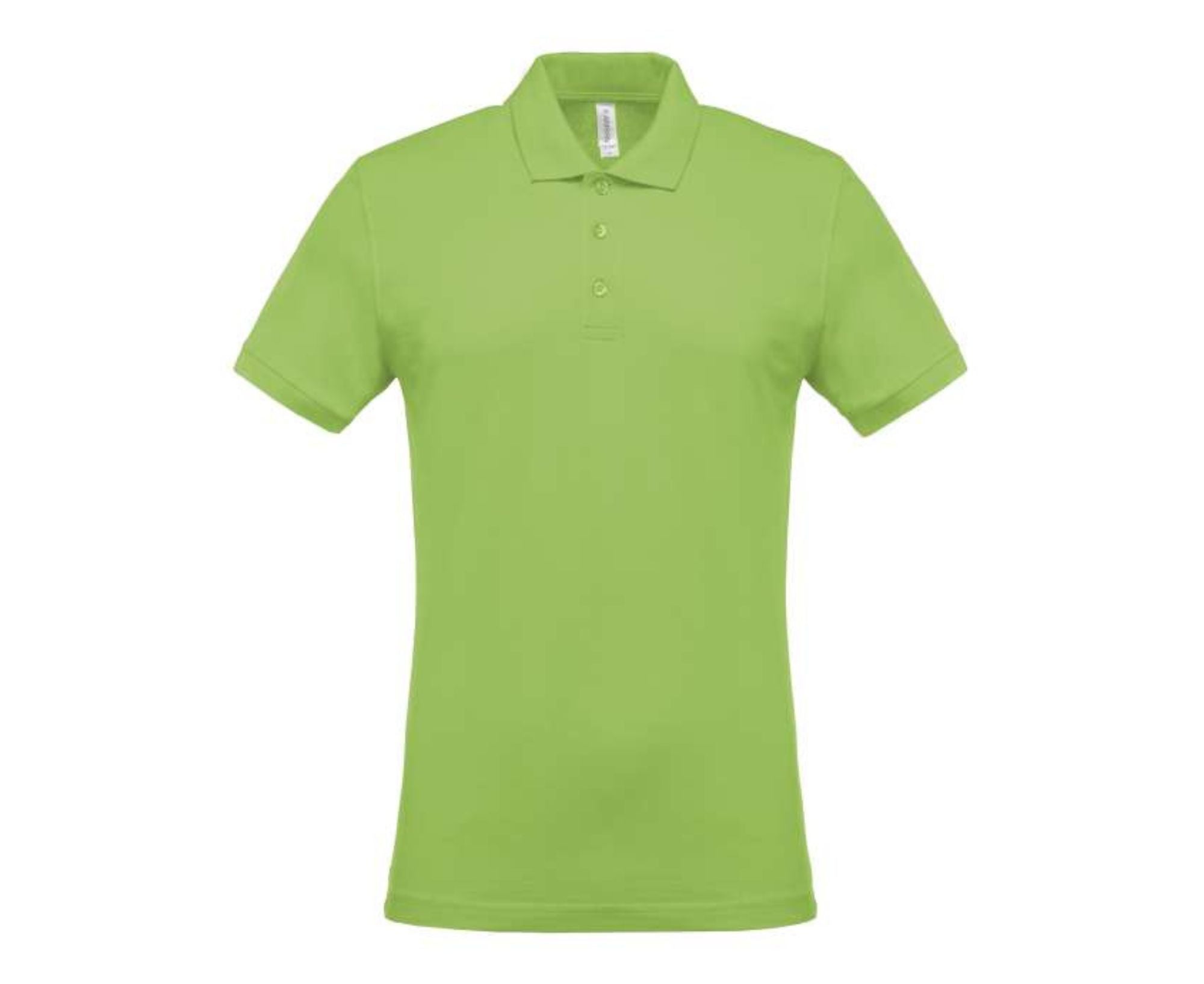 KA254 | Men's Short-Sleeved Piqué Polo Shirt Lime