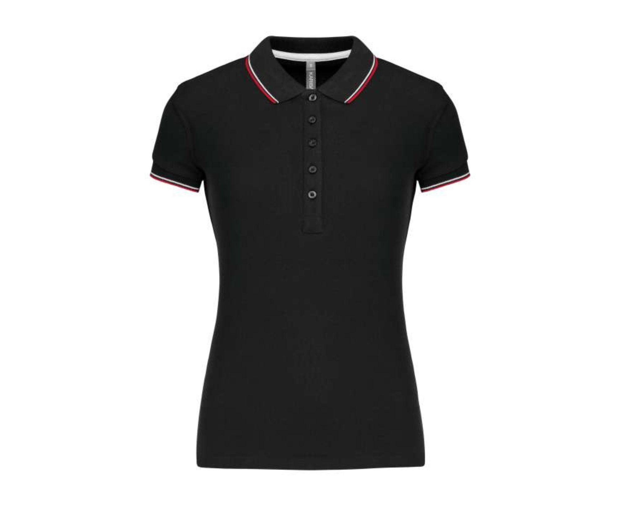 KA251 | Ladies' Short-Sleeved Polo Shirt Black | Red | Yellow