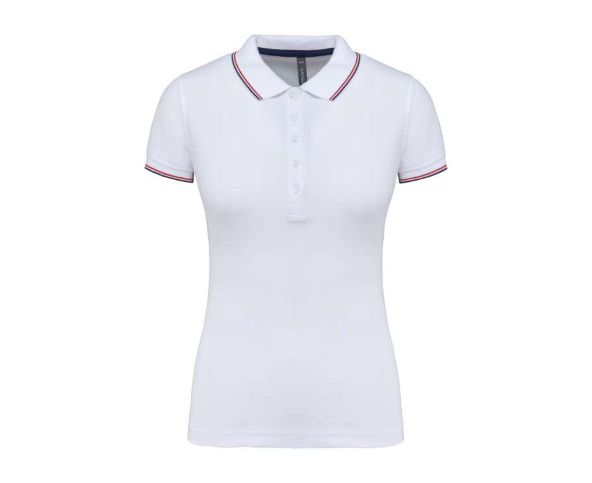 KA251 | Ladies' Short-Sleeved Polo Shirt White | Navy | Red
