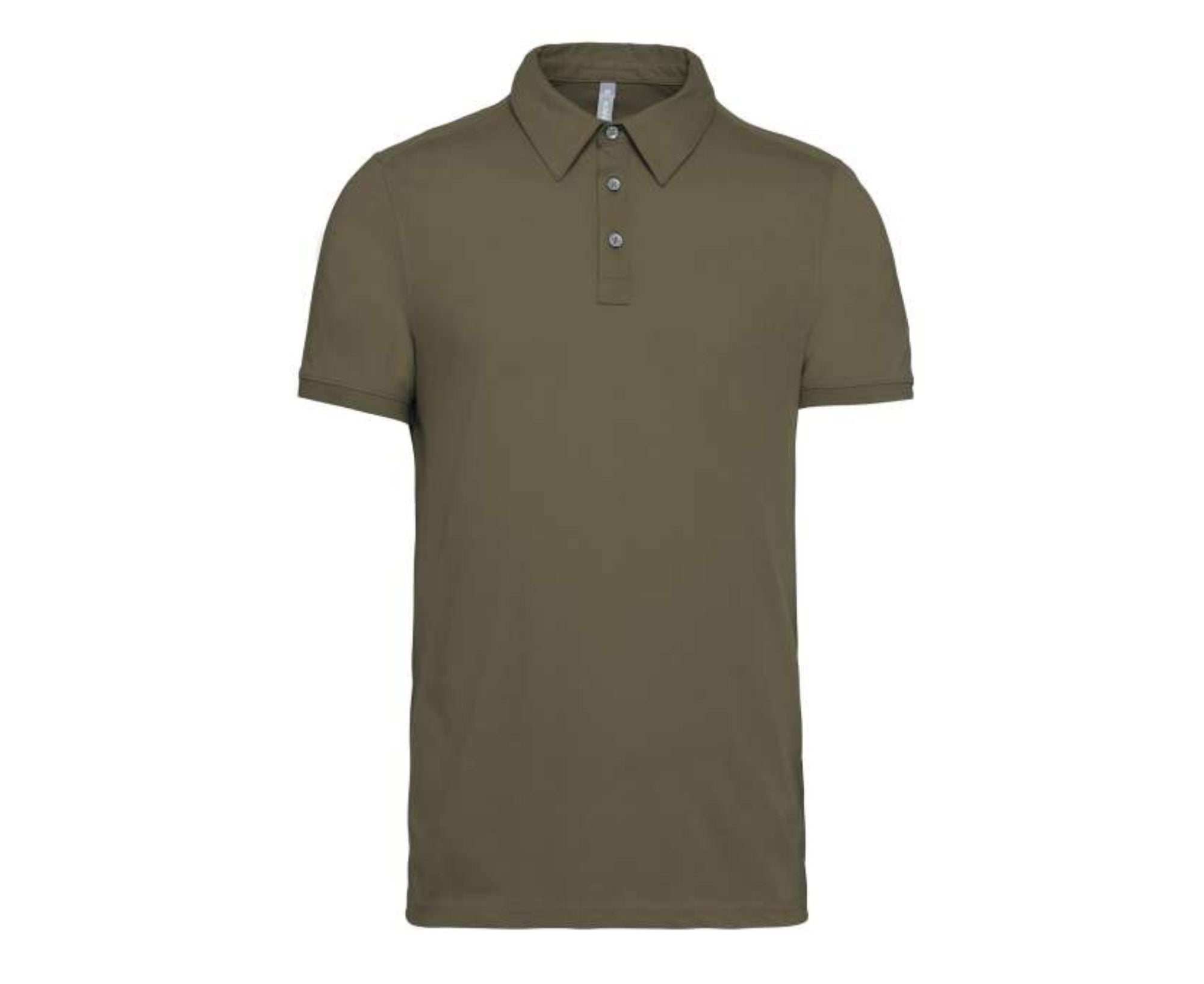 KA262 | Men's Short Sleeved Jersey Polo Shirt Light Khaki