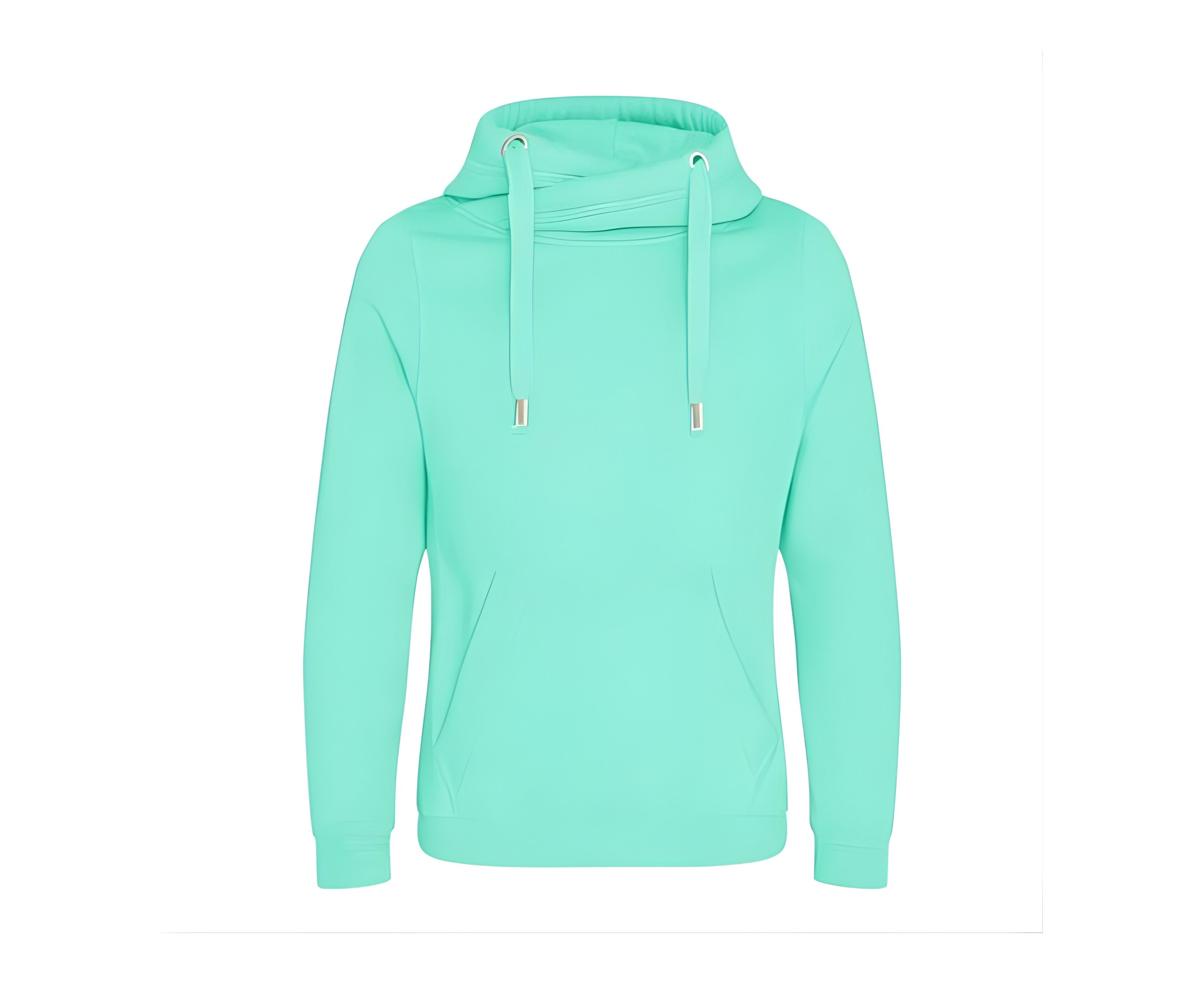 AWJH021 | Cross Neck Hoodie Peppermint