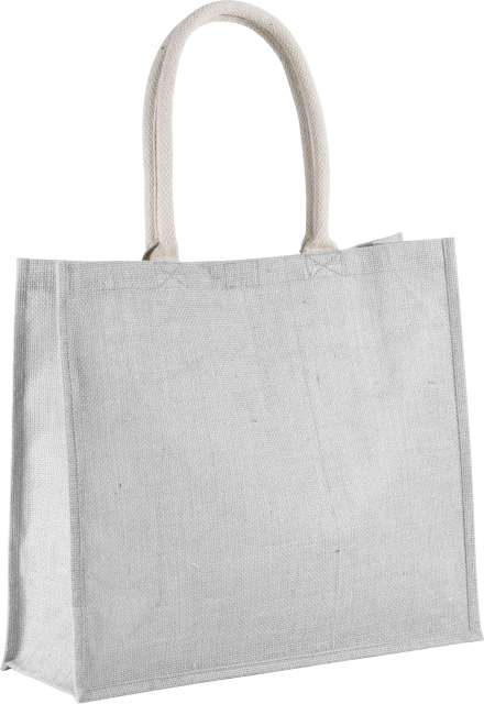 KI0219 | Jute Beach Bag Cool grey