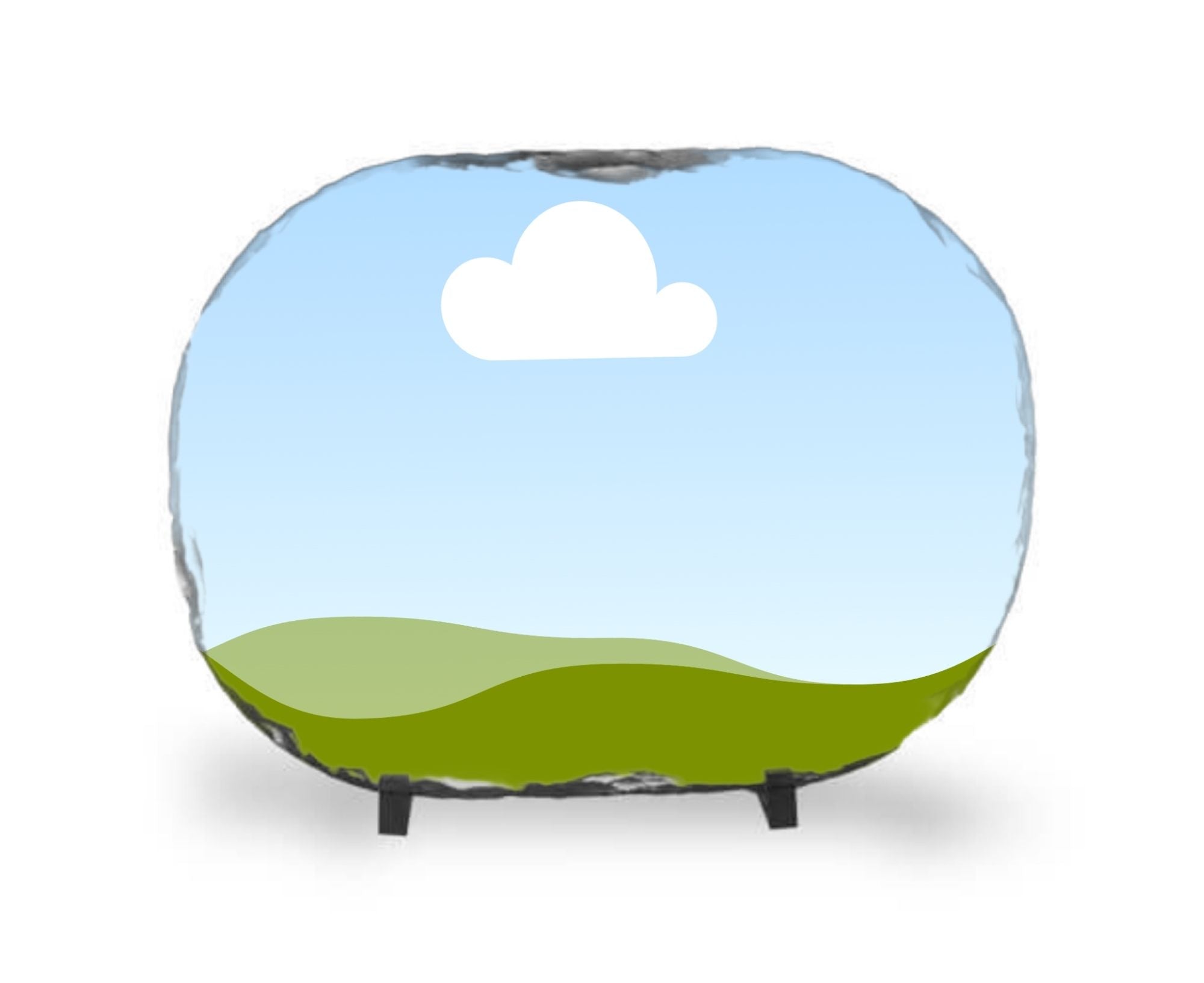 GPOSGB27X36 | Oval Shaped Granite Block - 27 cm x 36 cm 27 cm x 36 cm